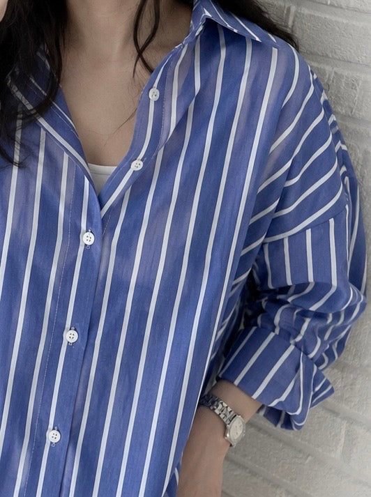 Blue stripe shirt