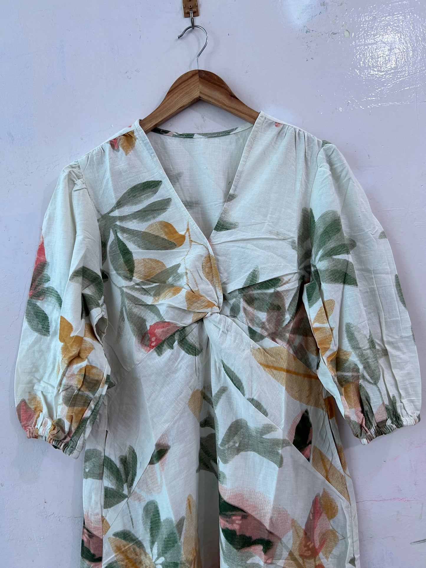 Off white floral dress