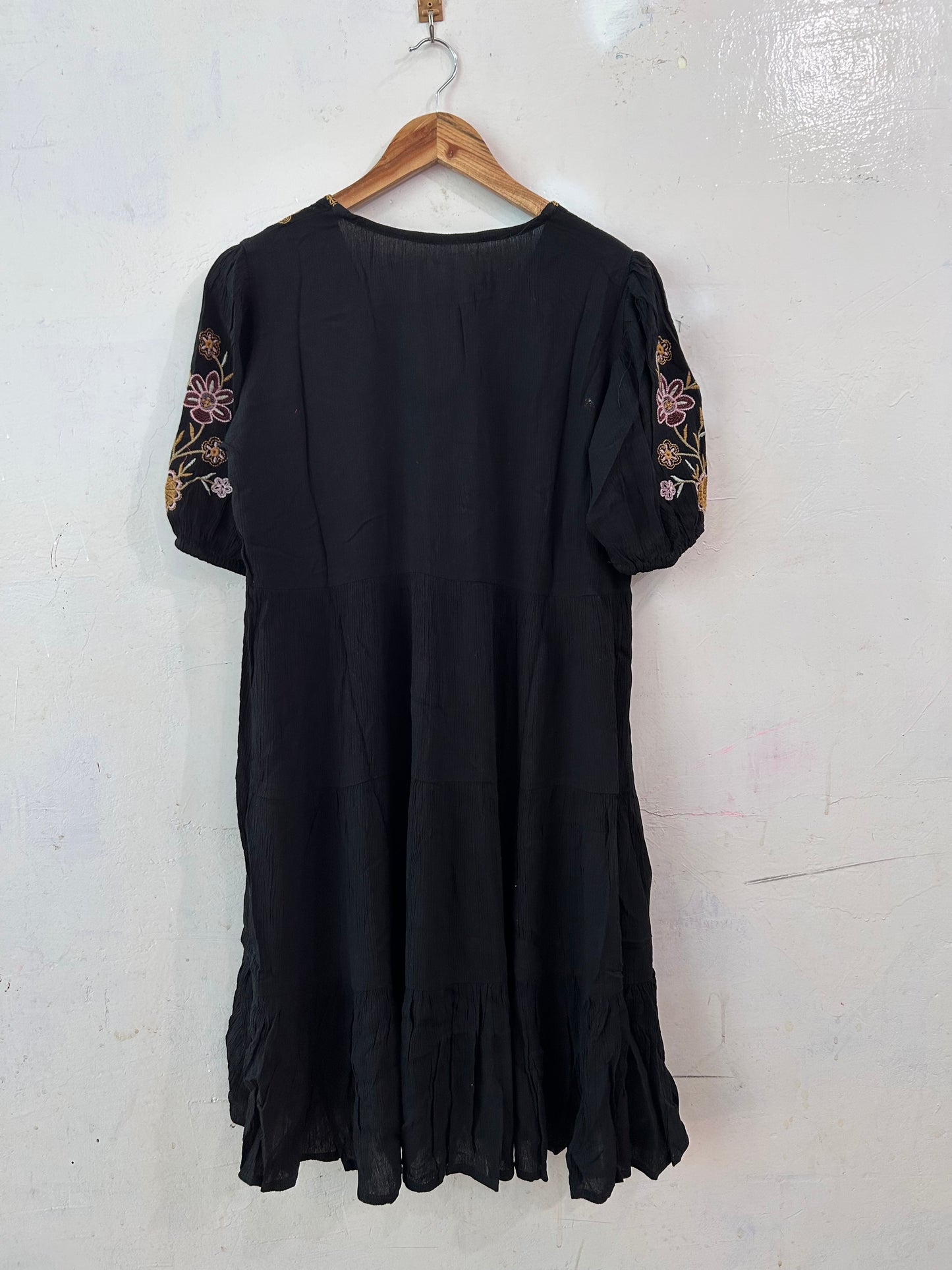 Black pretty embroidered dress