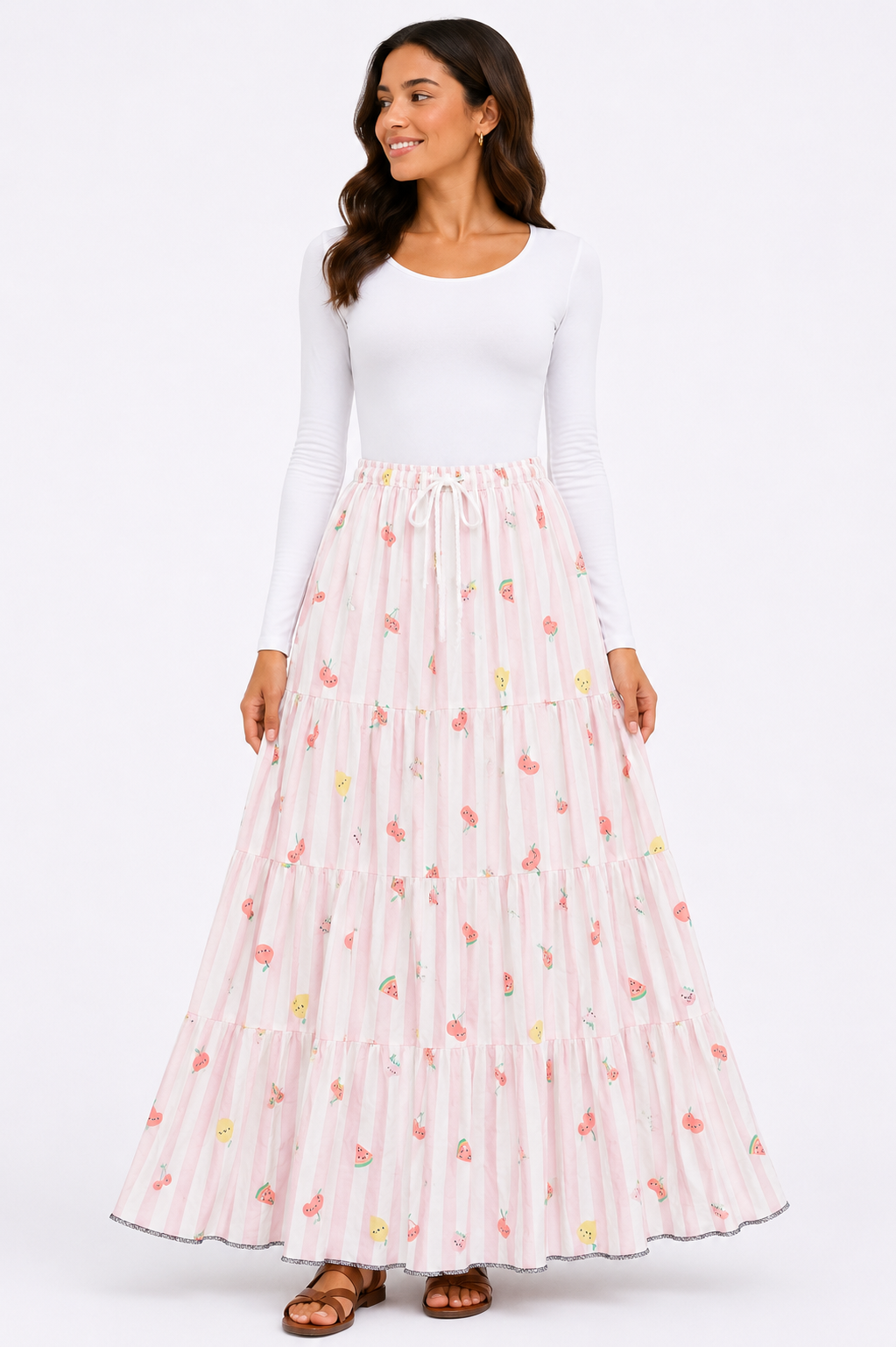 floral printed skirt