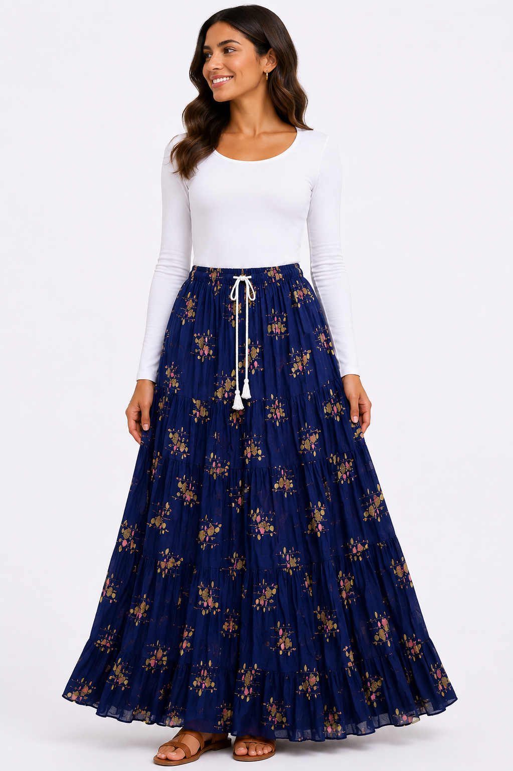 floral printed skirt