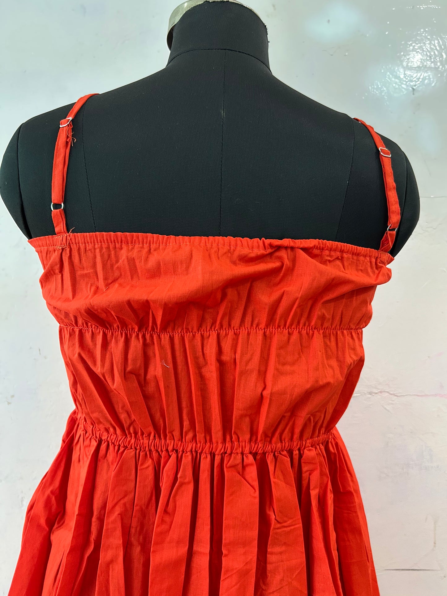 Orange chic dress