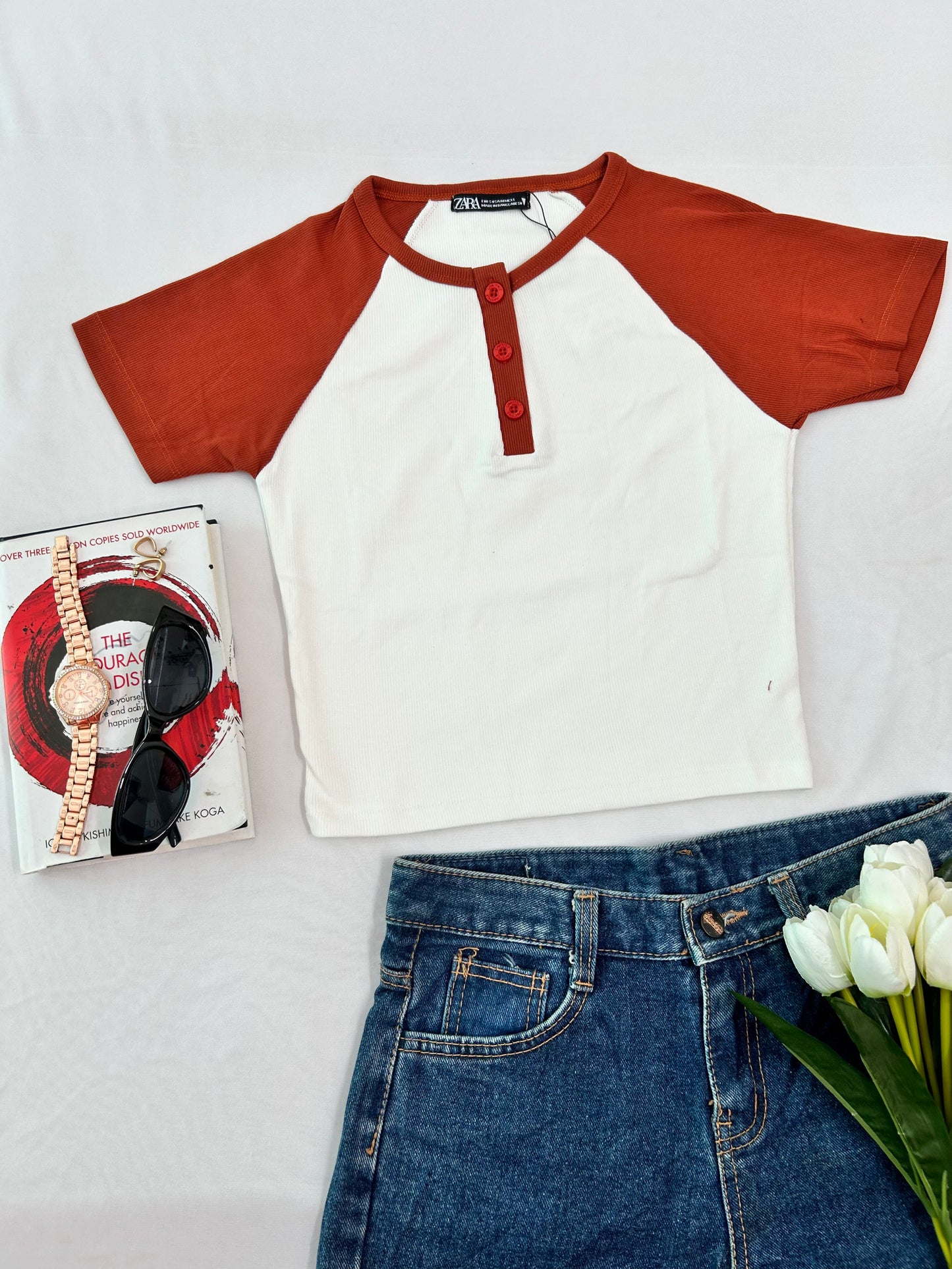 Cute Contrast - white