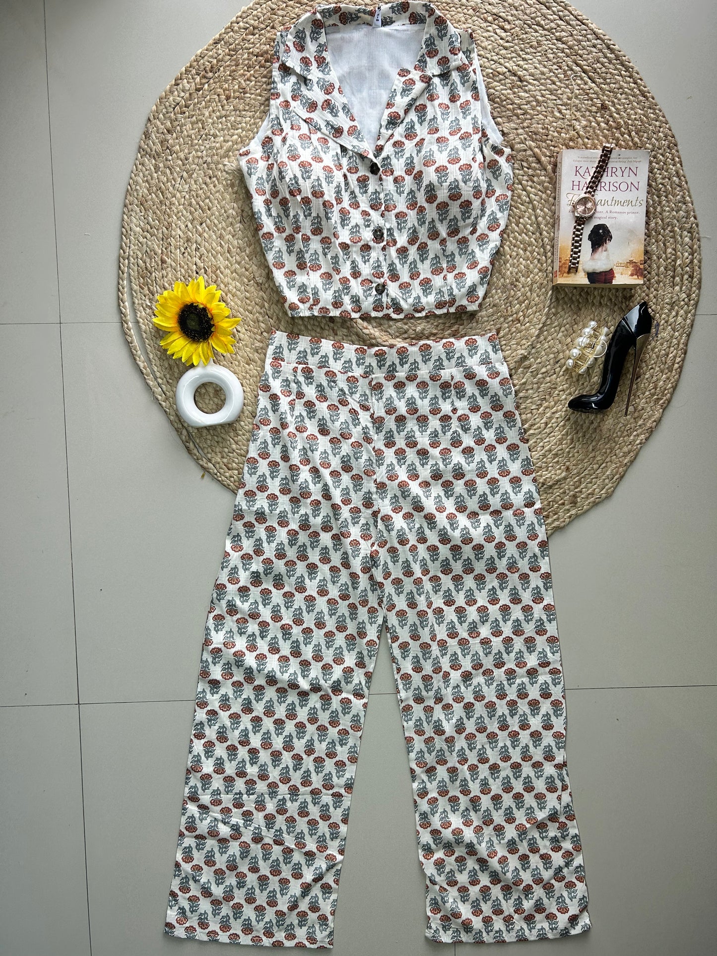 Off white booti printed co-ord set