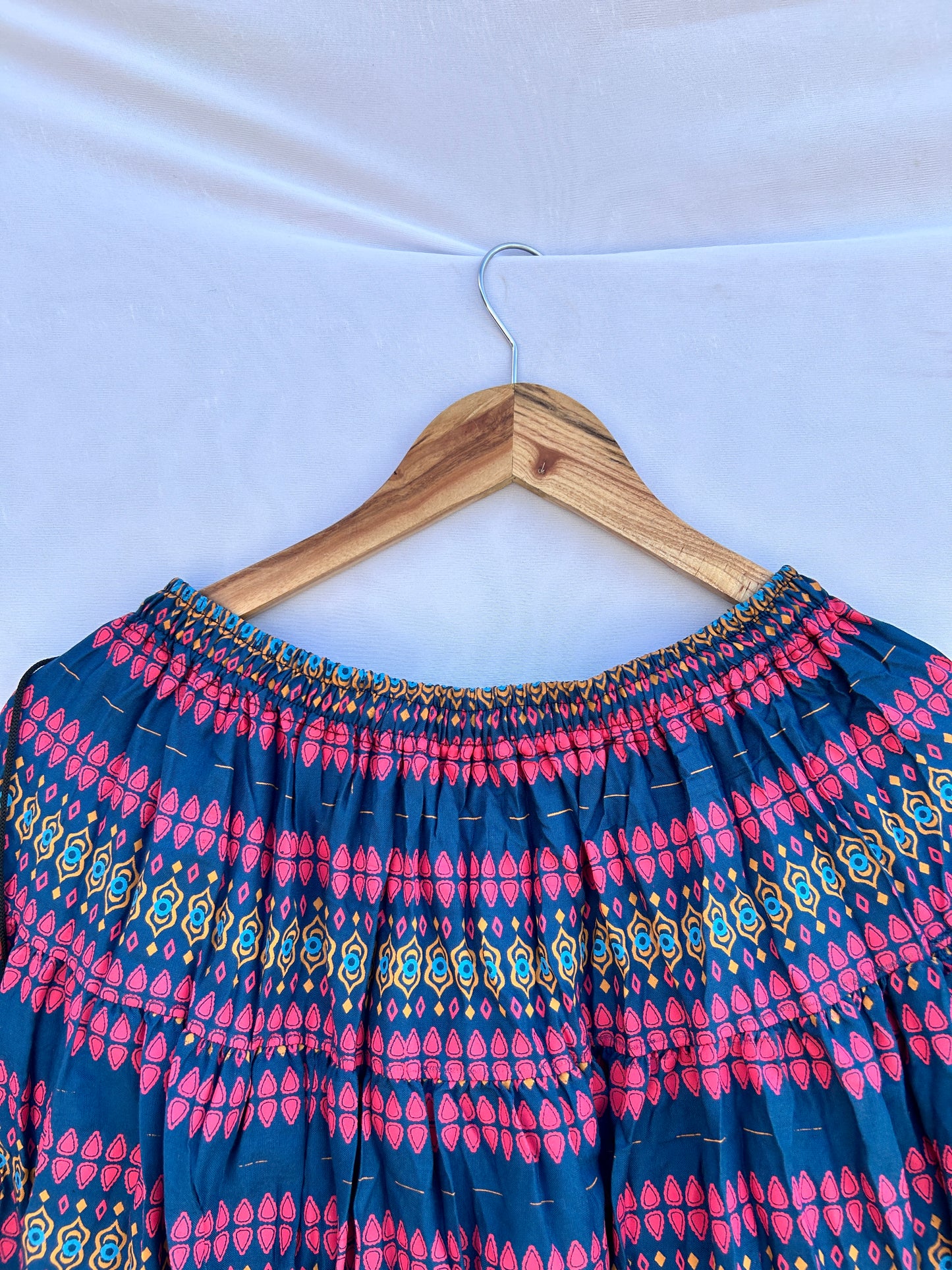 Bright blue pink cute print