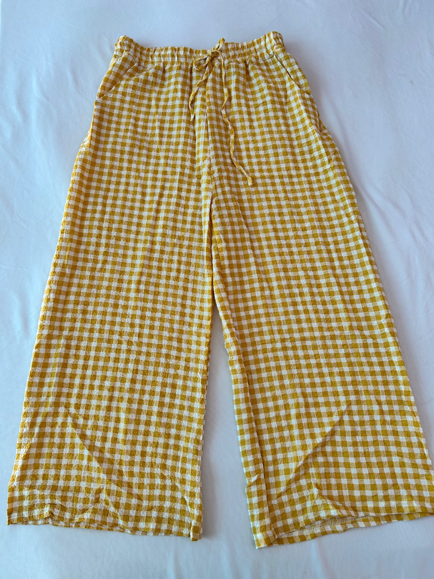 Yellow Gingham Cute co-ord set