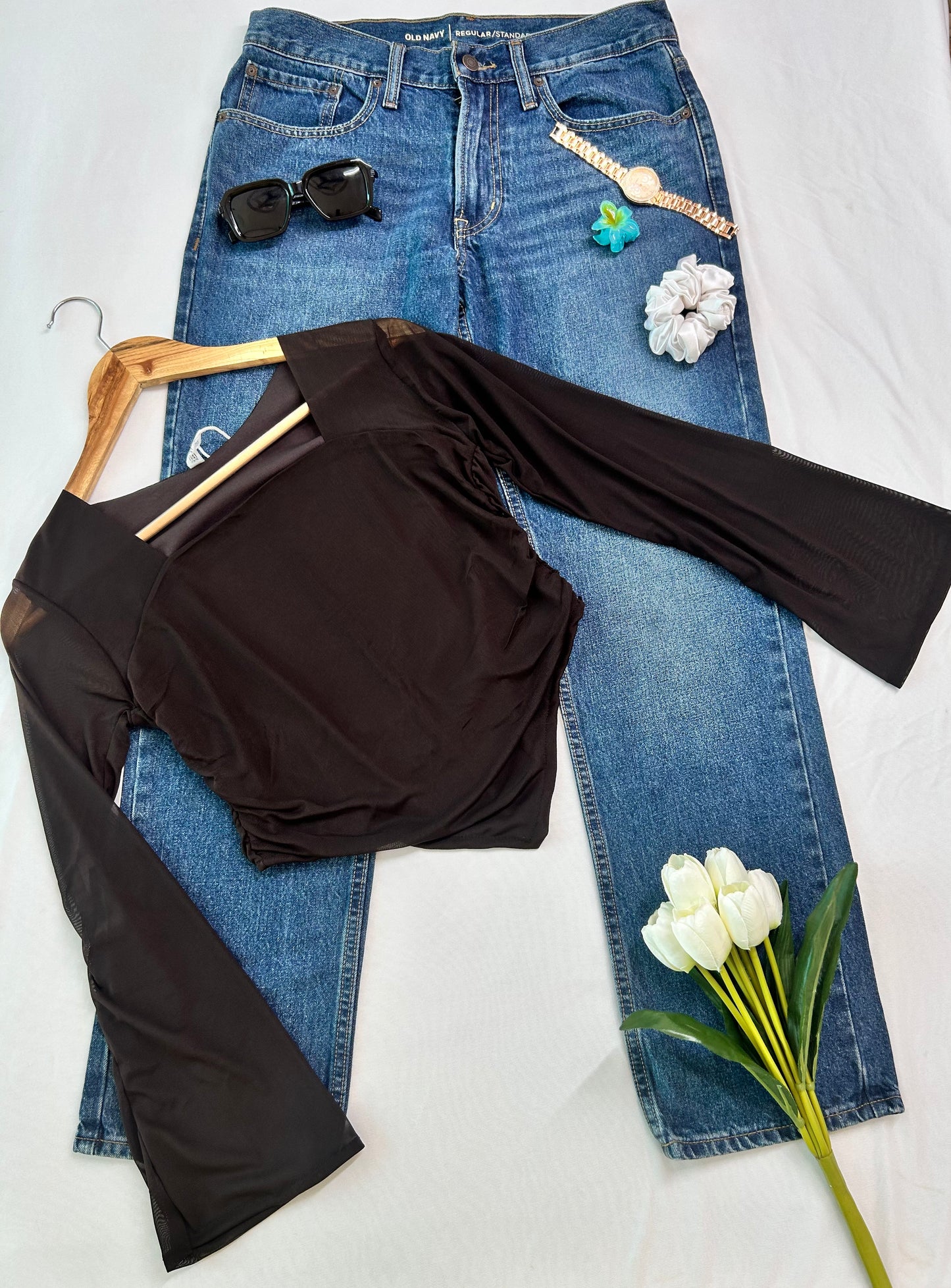 Power net top - Brown