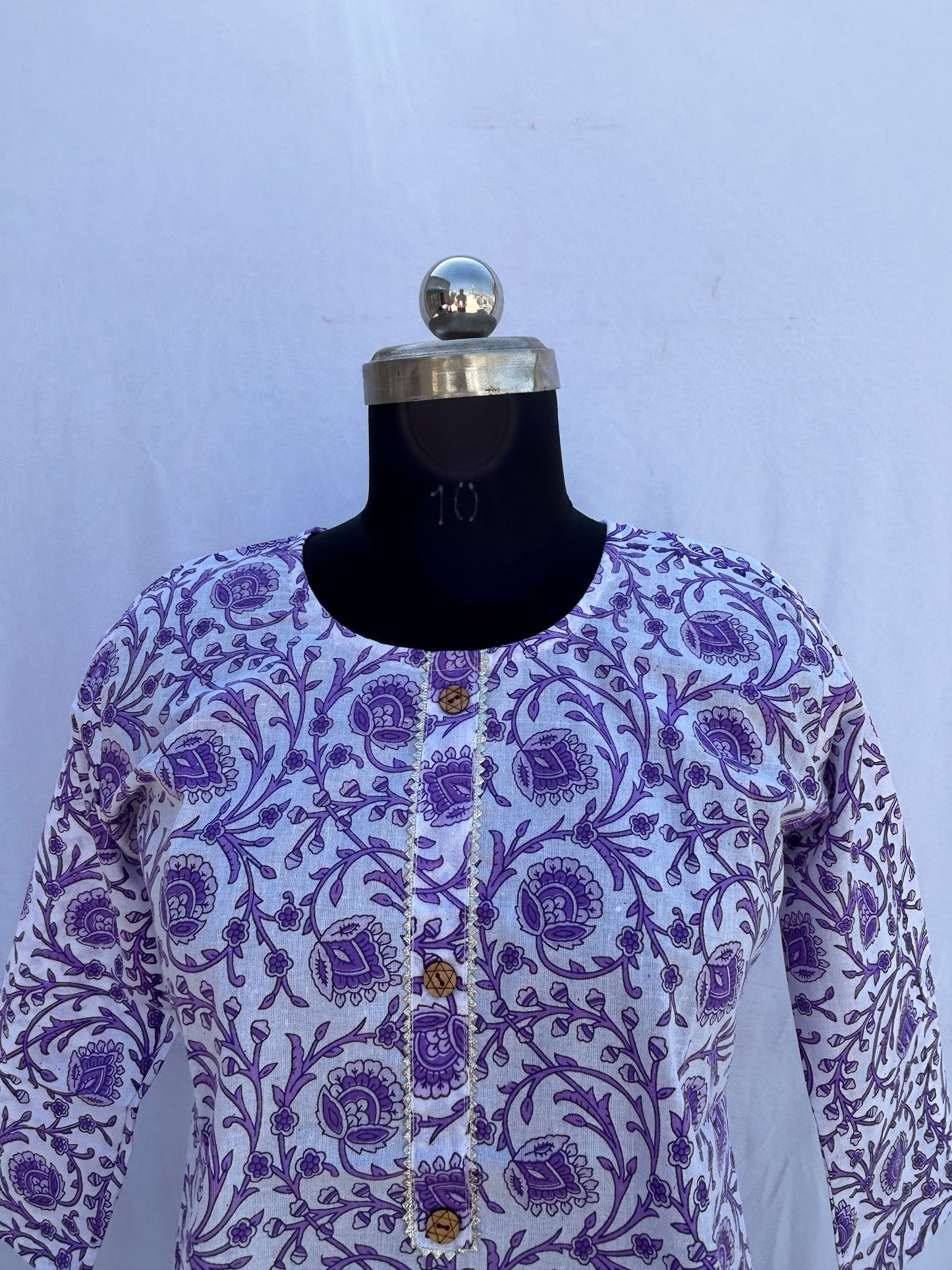 Lavender jaal floral pinted