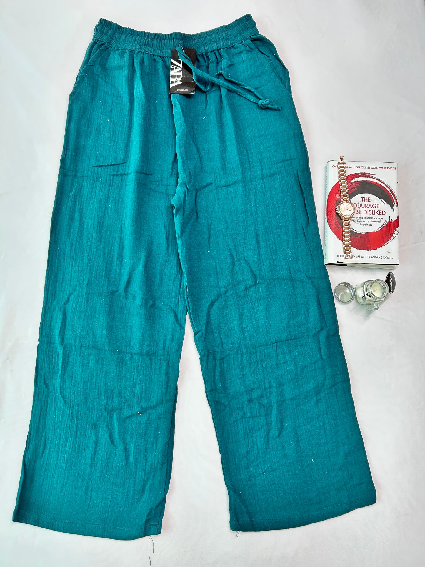 Linen pants - Rama green