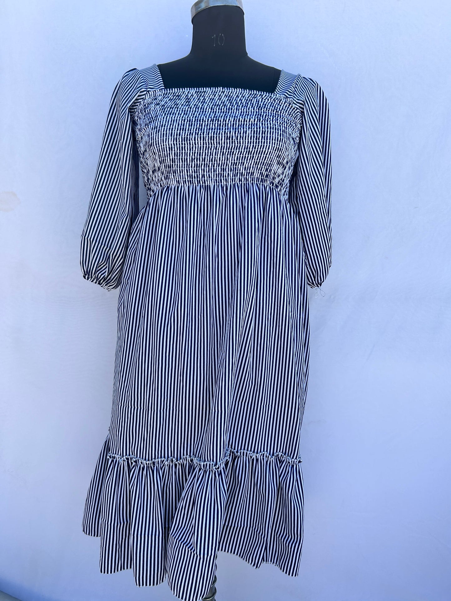 White blue stripes