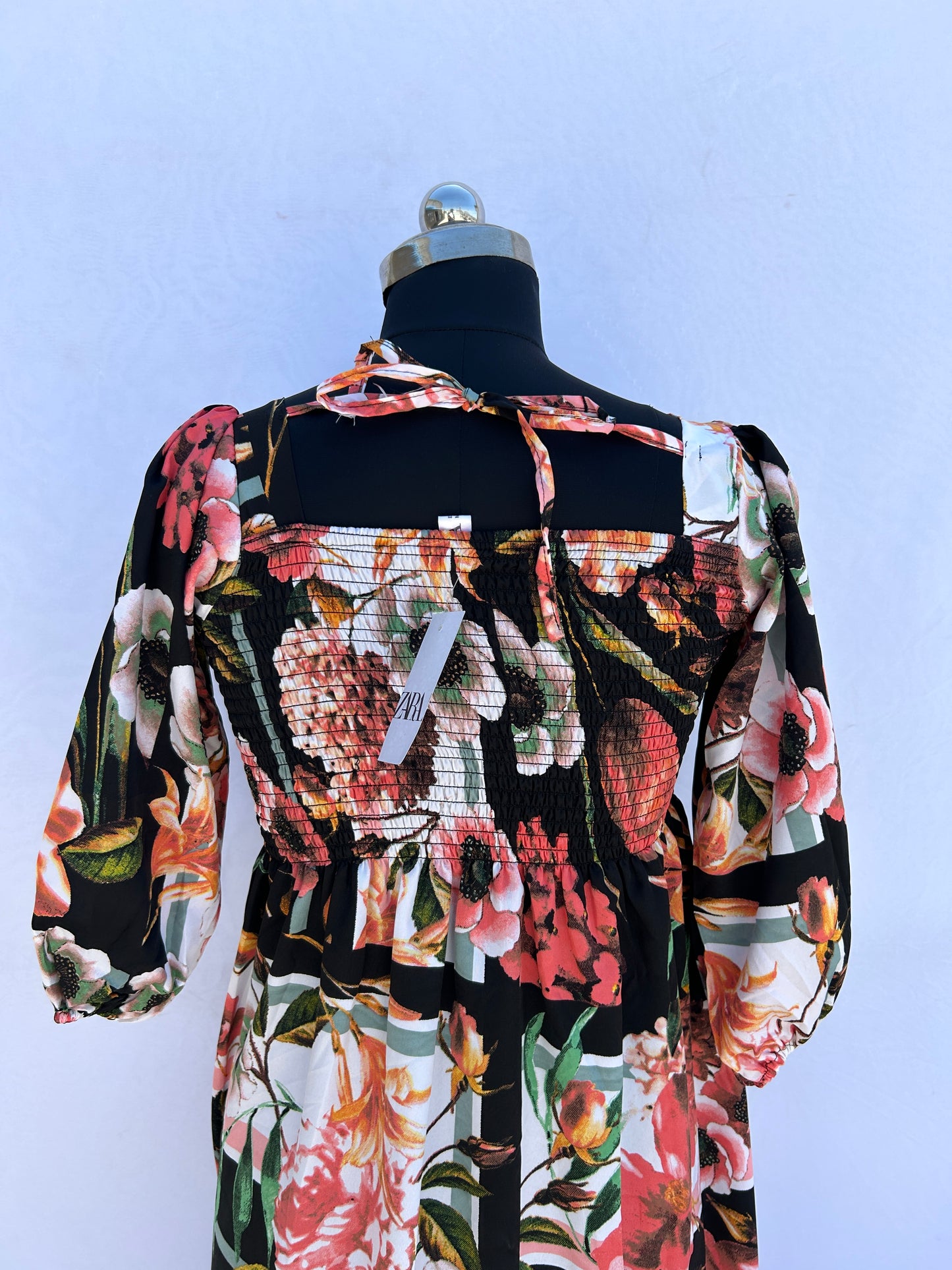 Black floral cute printed