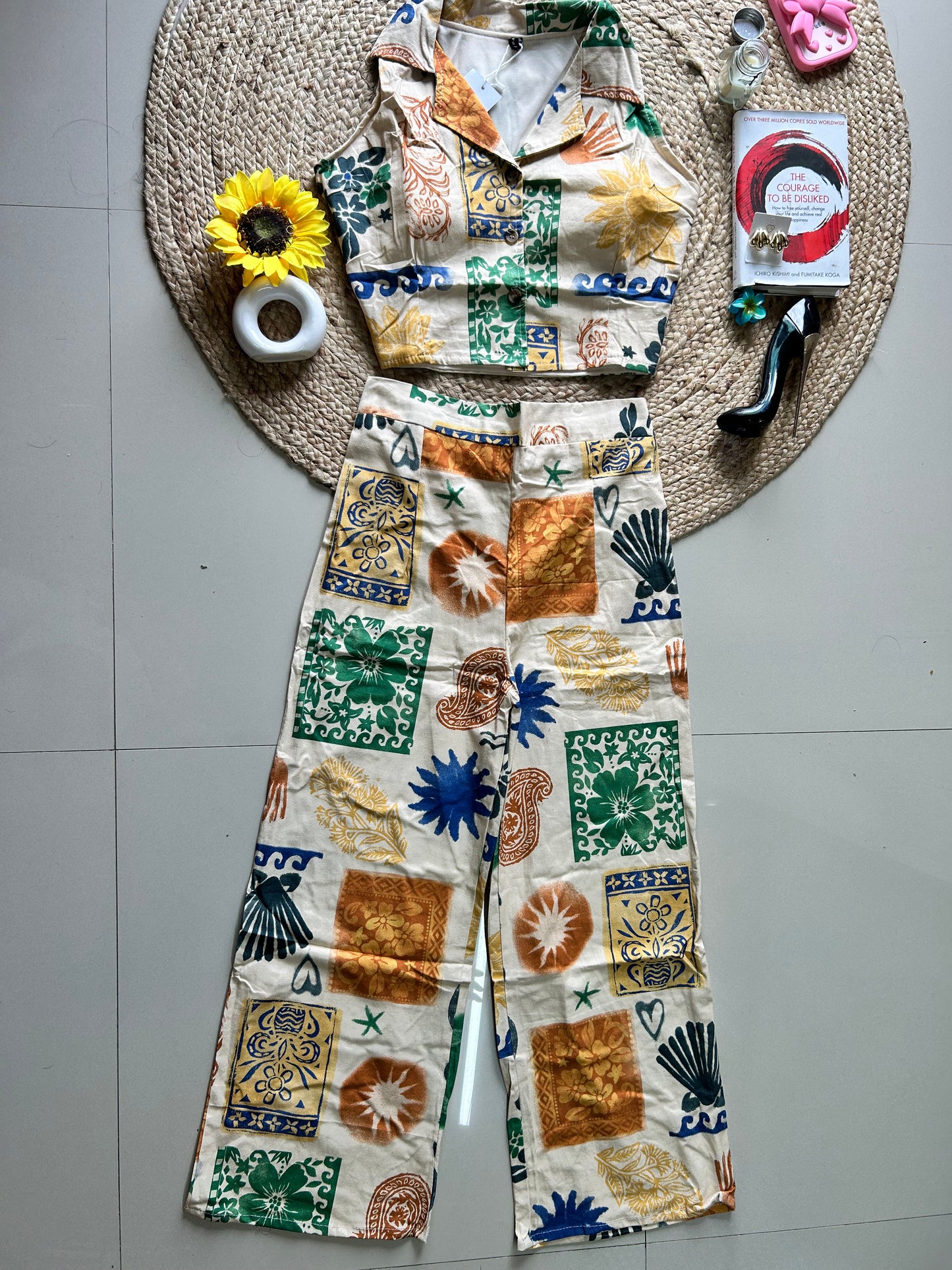 Boho pretty printed co-ord set