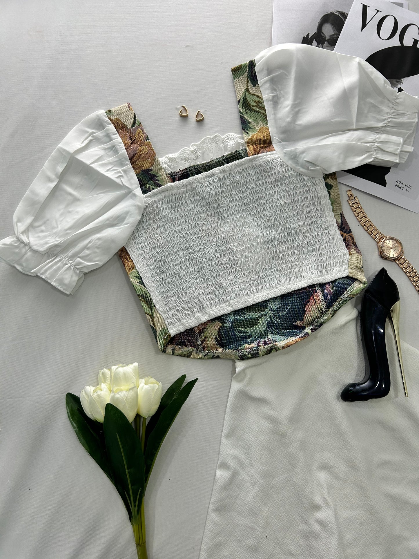 Glam corset -BEIGE