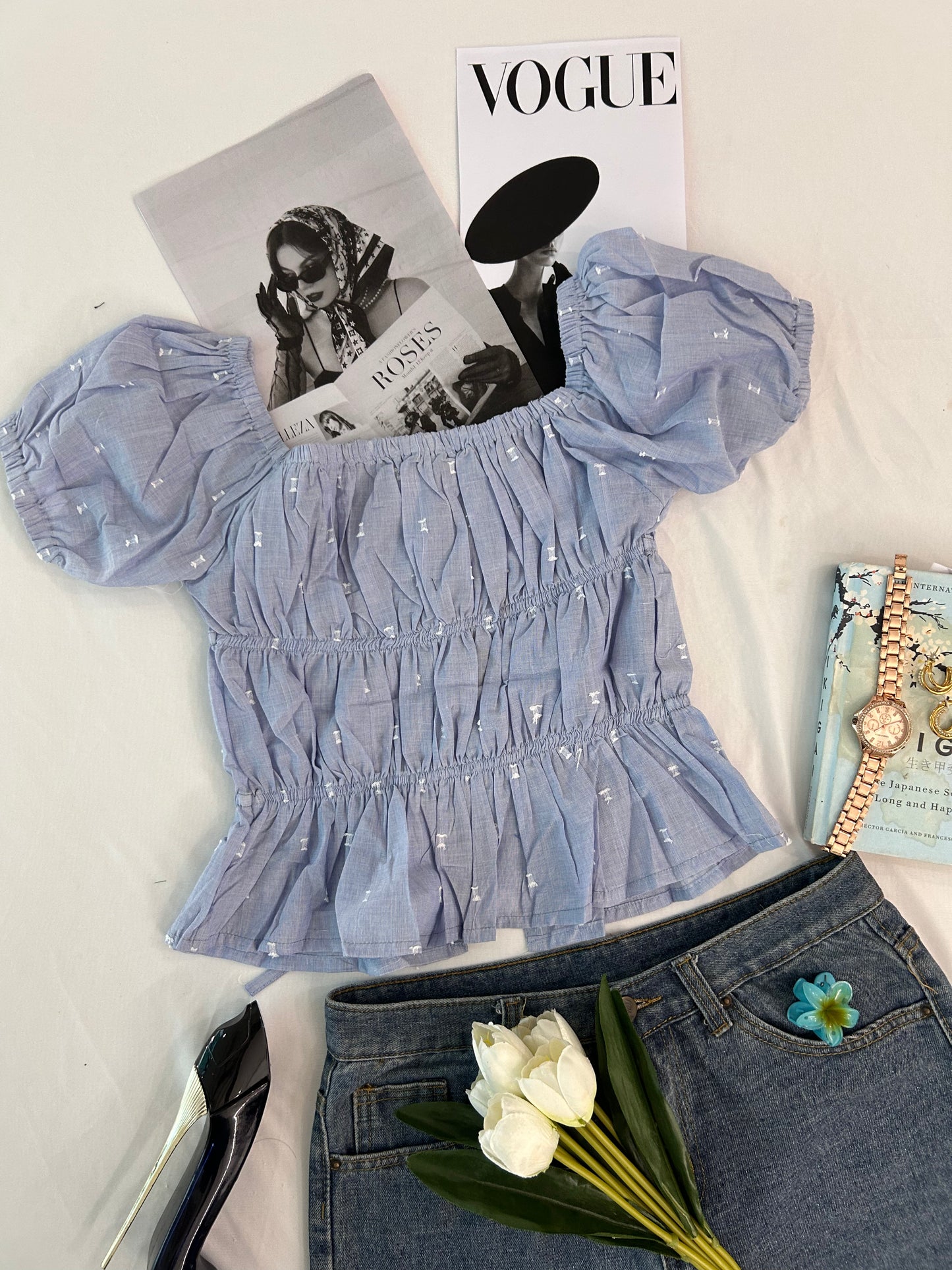 Preety top- Blue