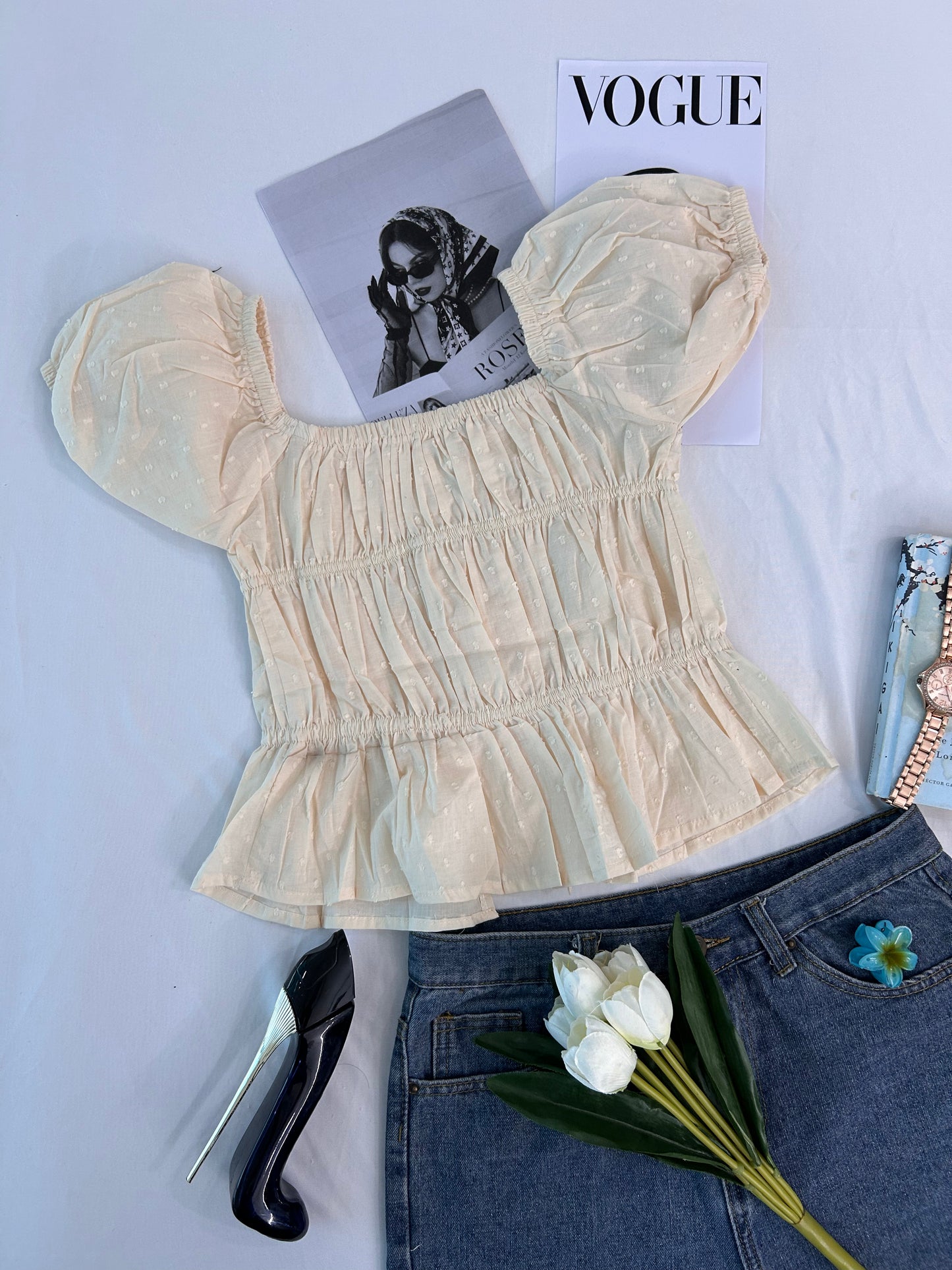 Preety top- CREAM