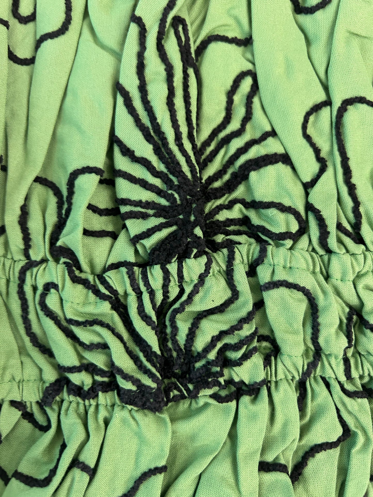 Embroidered top - Green