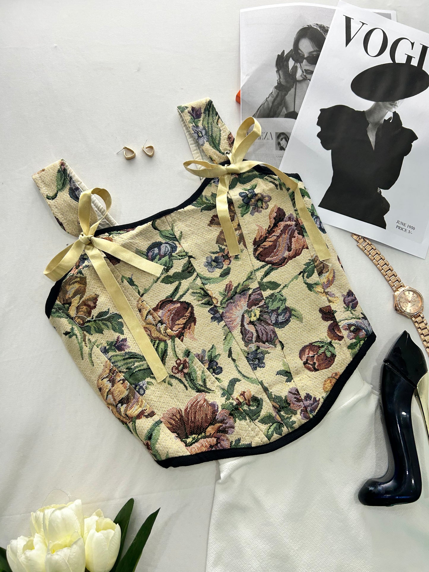 Pretty corset - floral