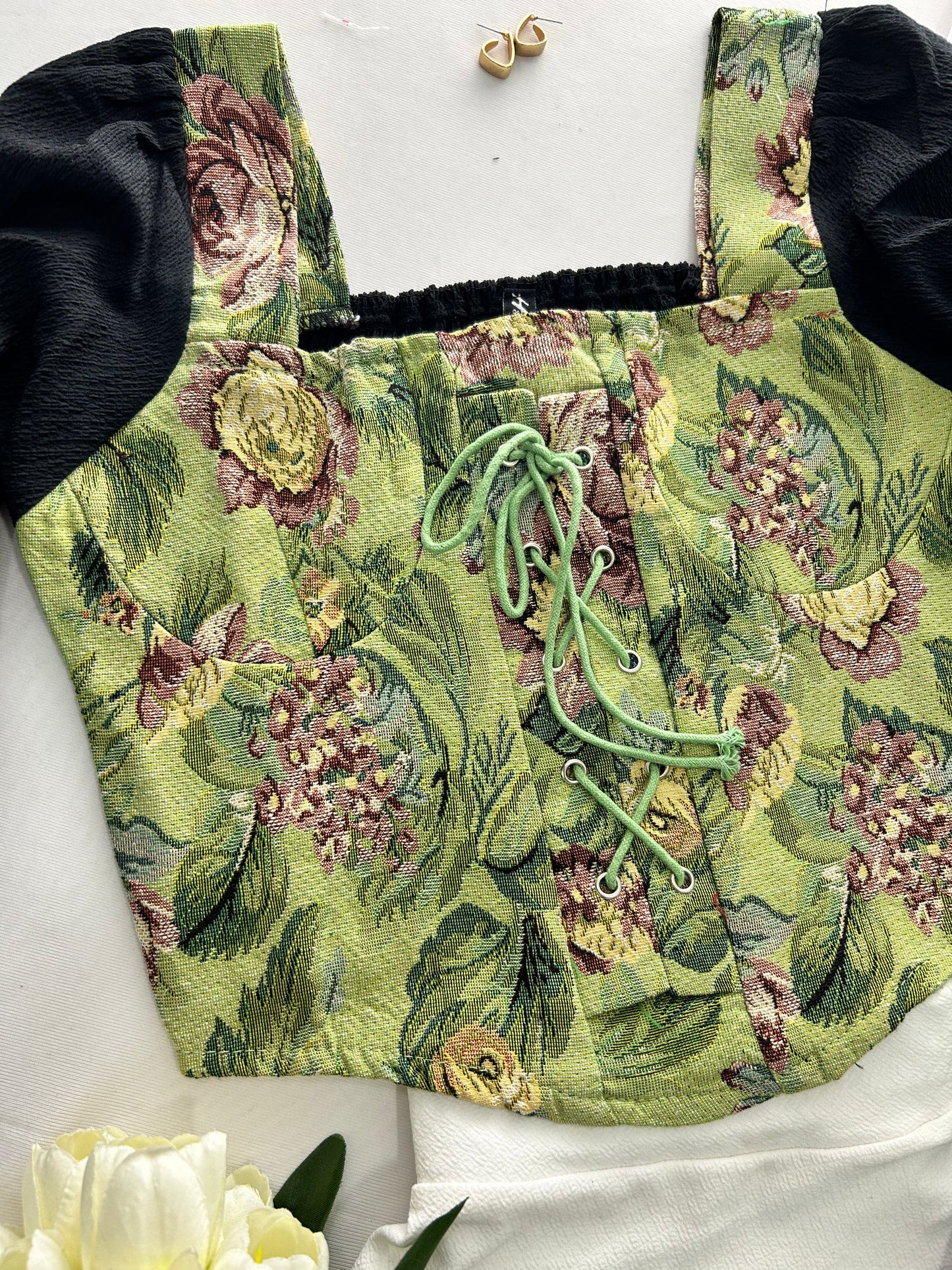 Princess corset- Pretty green