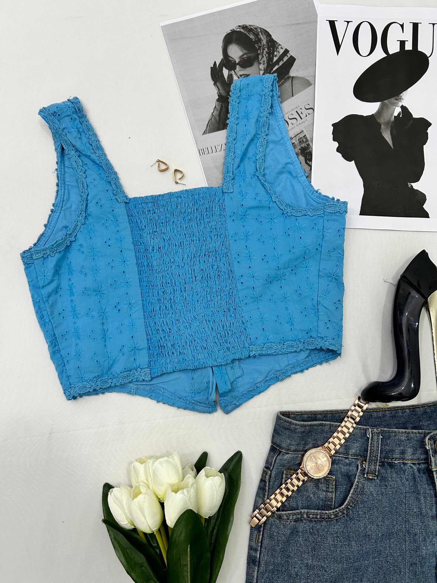 Blue cute top