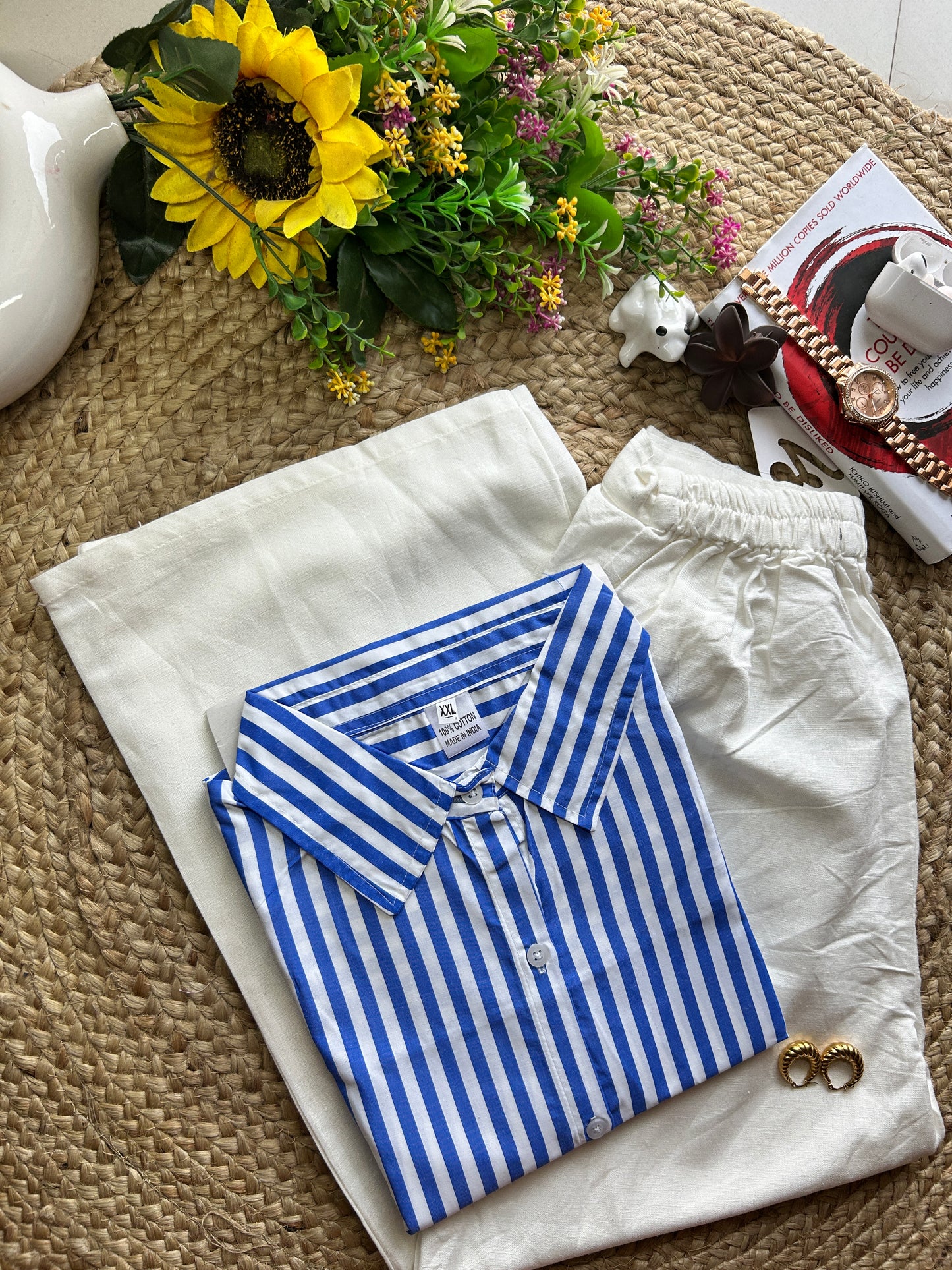 Pinterest royal blue classic stripe shirt