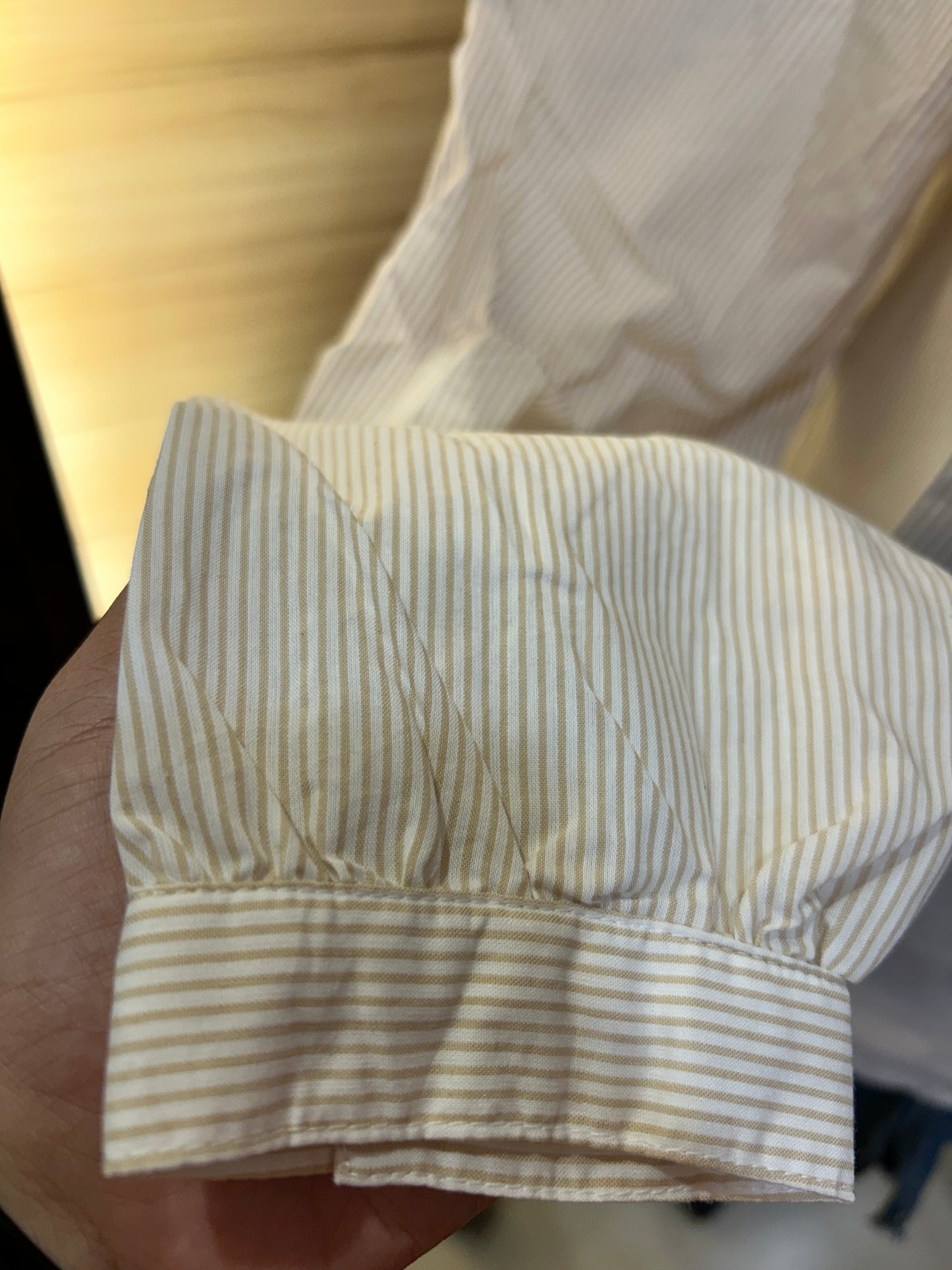 Beige stripe shirt