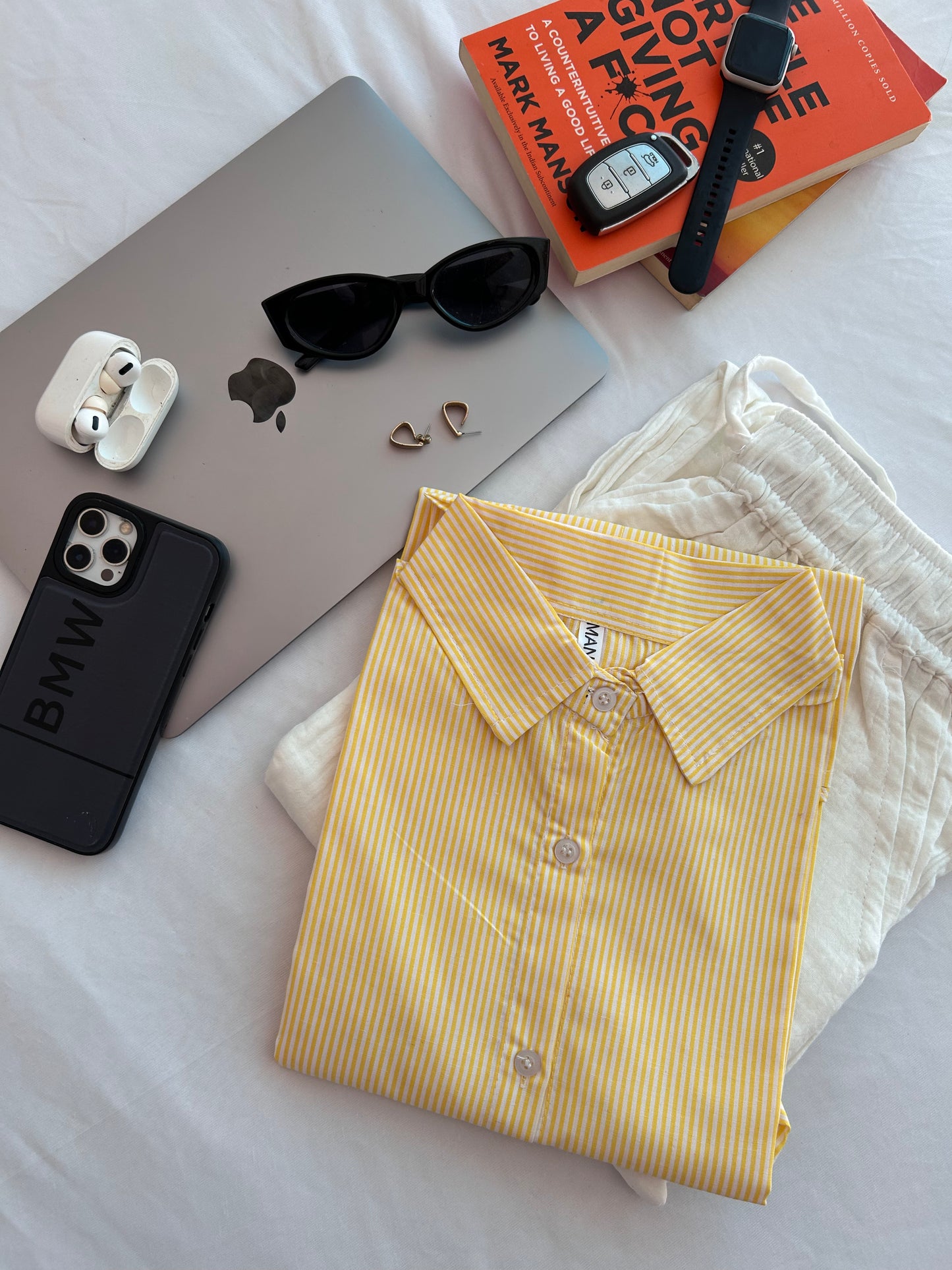 Yellow stripe shirt