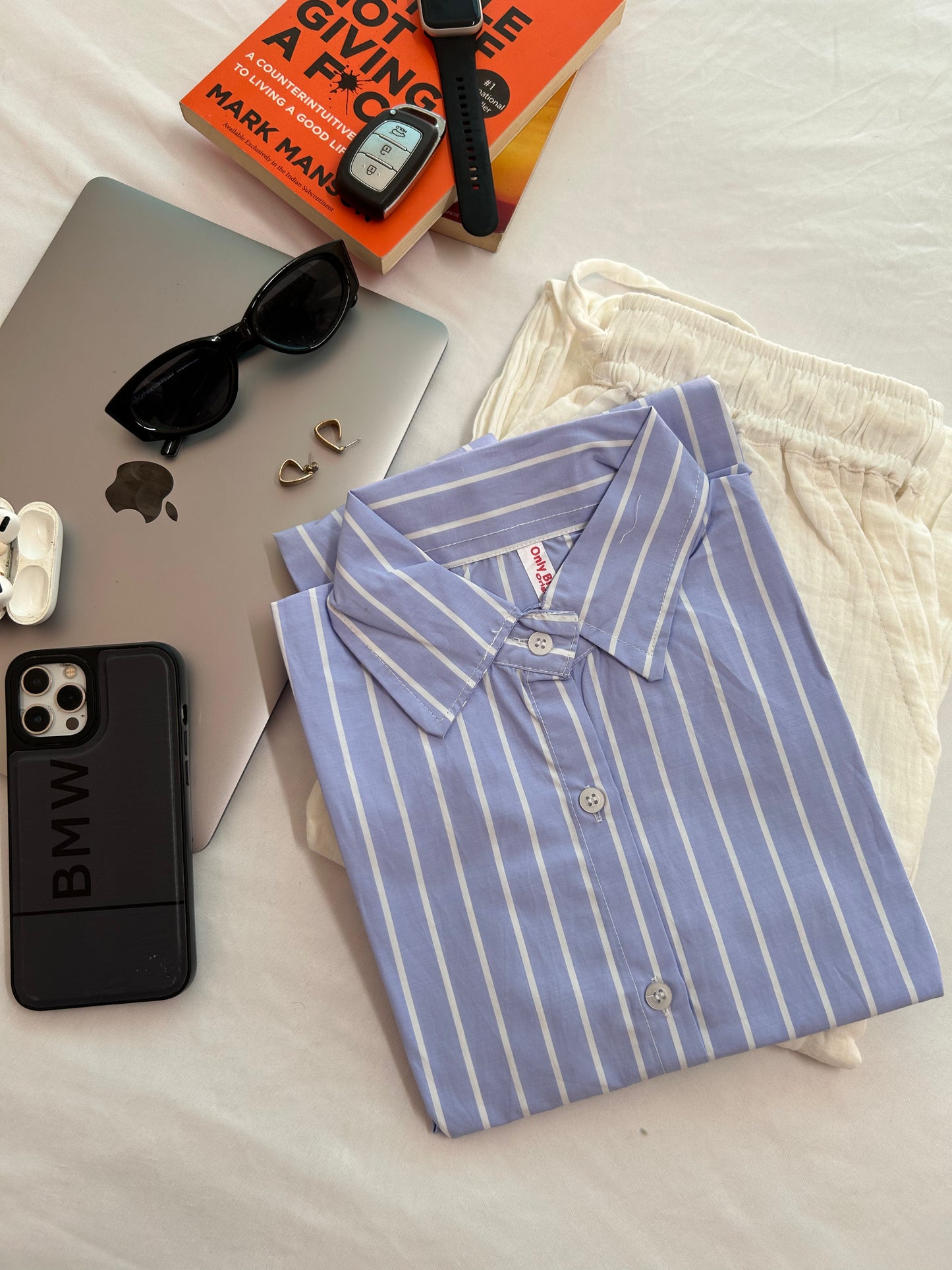 Blue stripe shirt