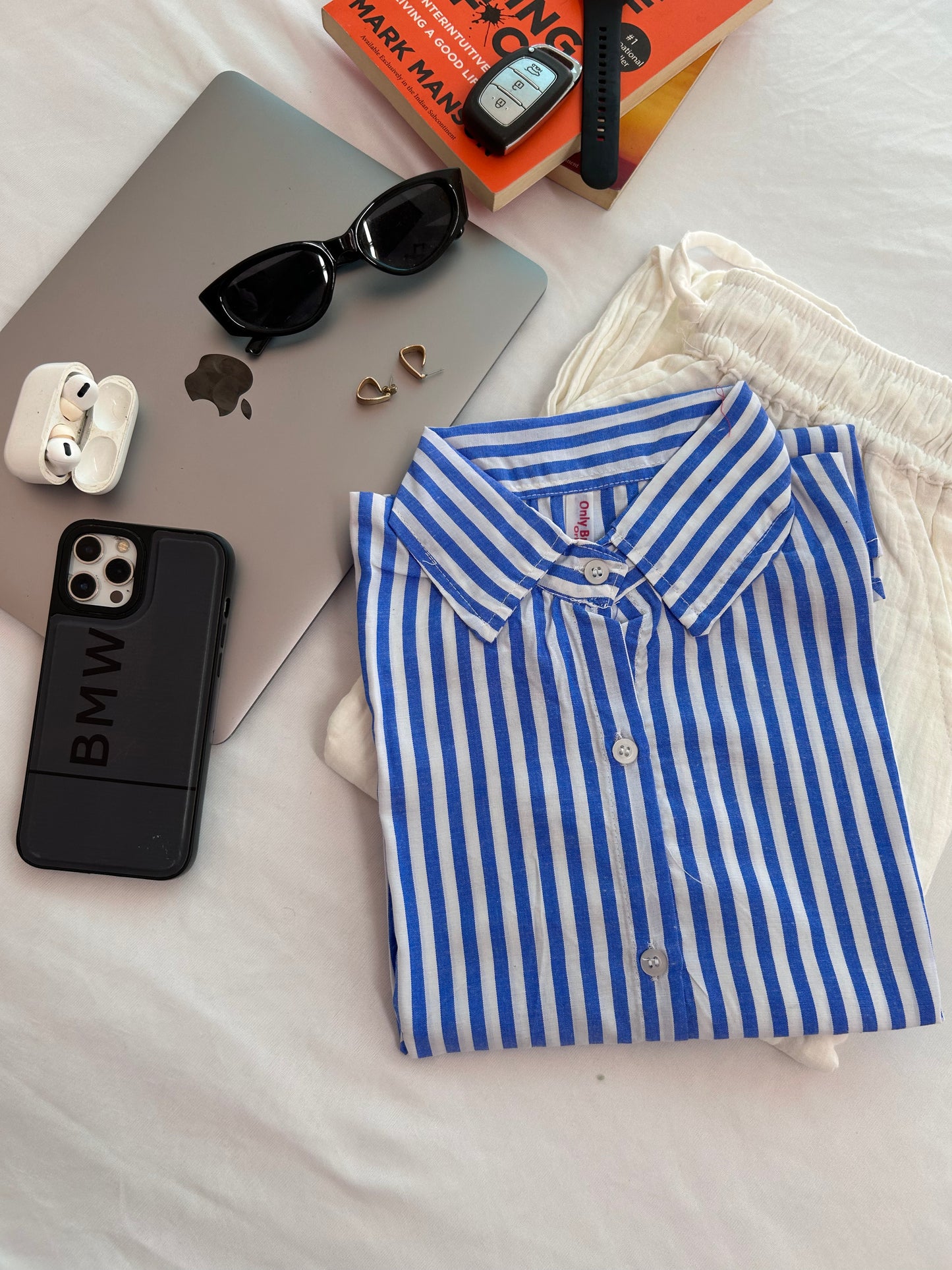 Blue stripe shirt