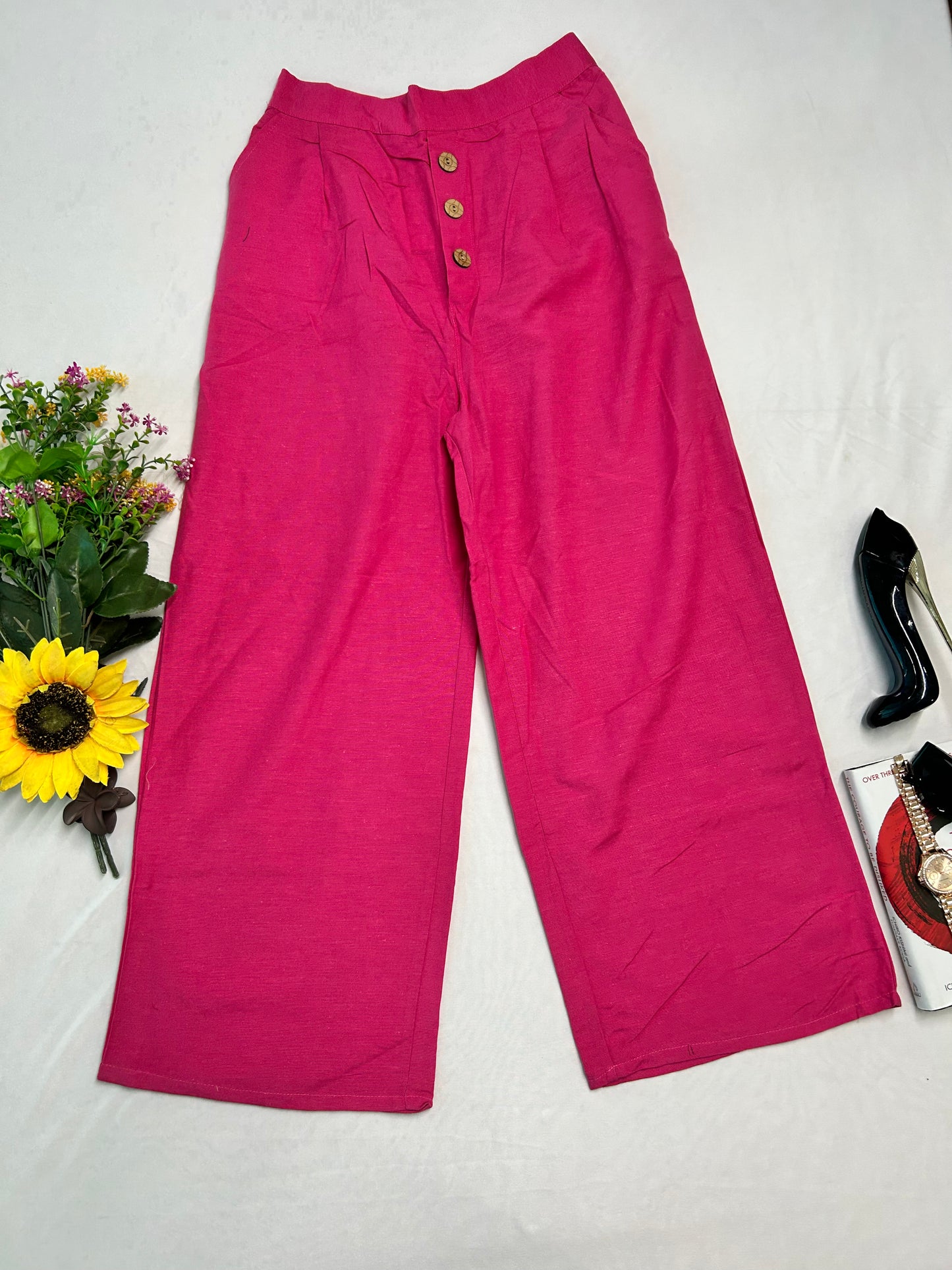 Linen pant -Pink