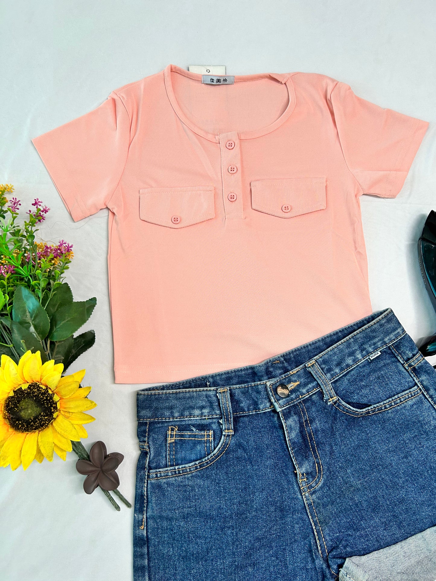 Cute poket top-PAECH