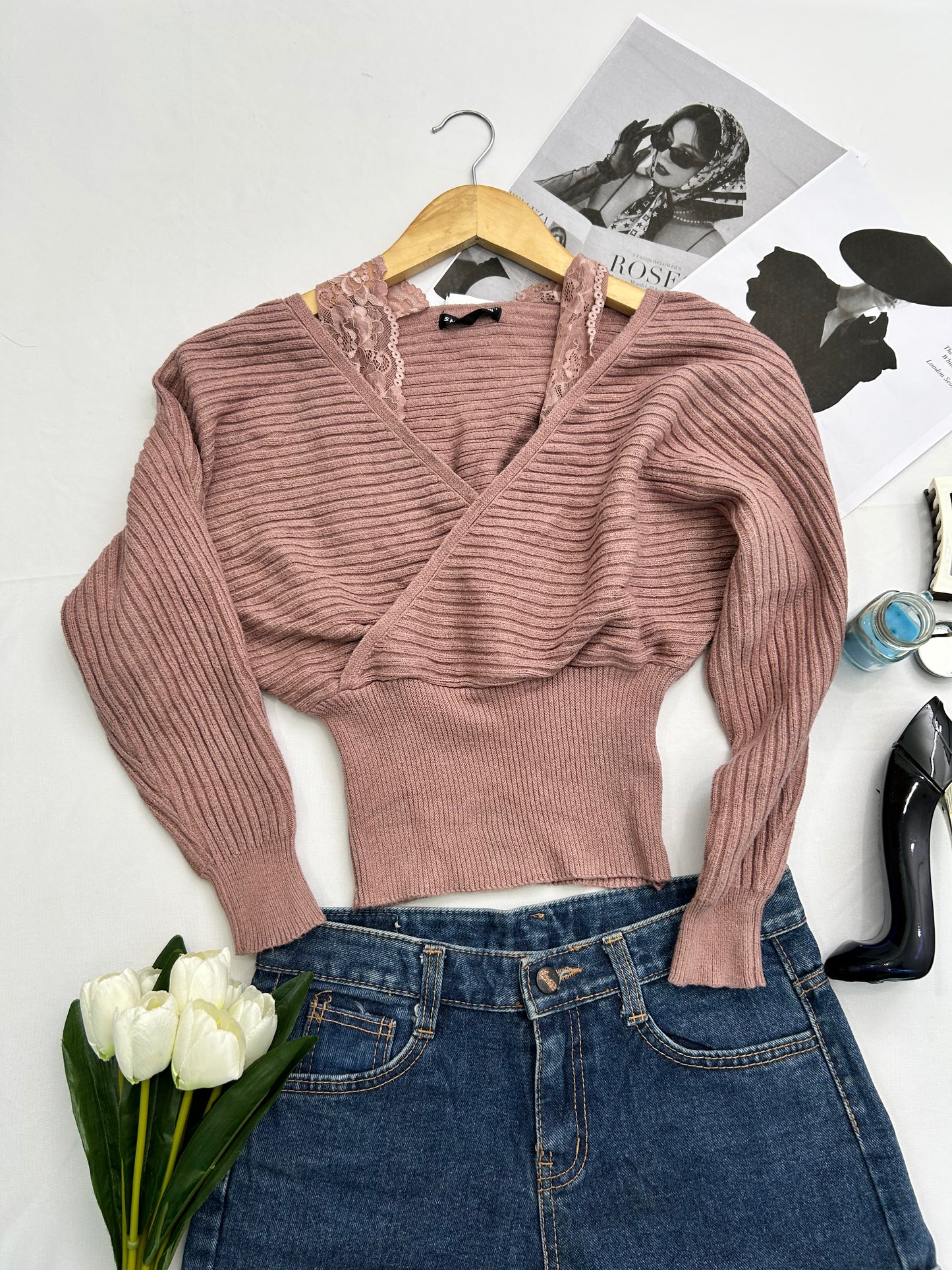Mauve Lacey top