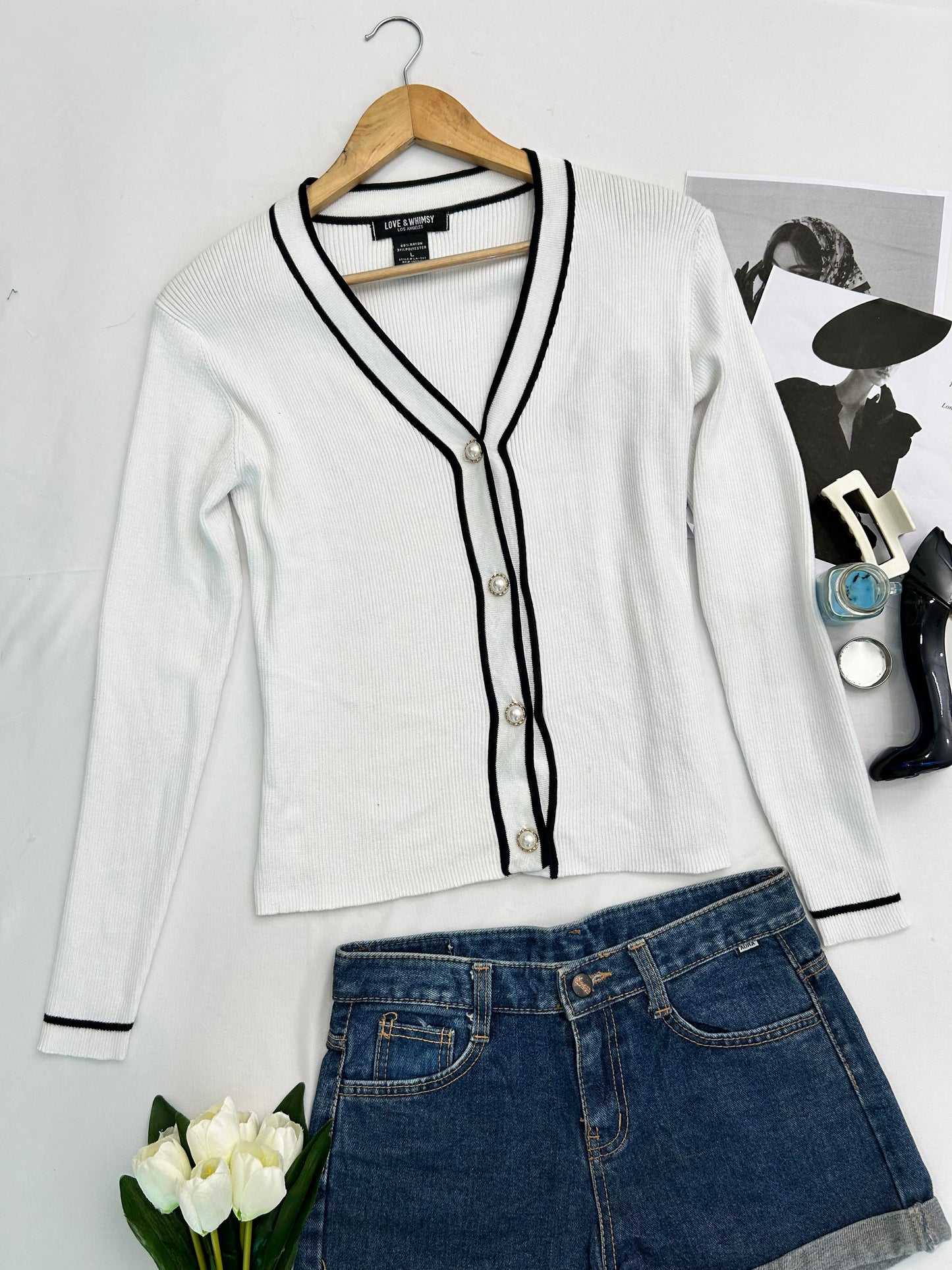 Korean white cute top