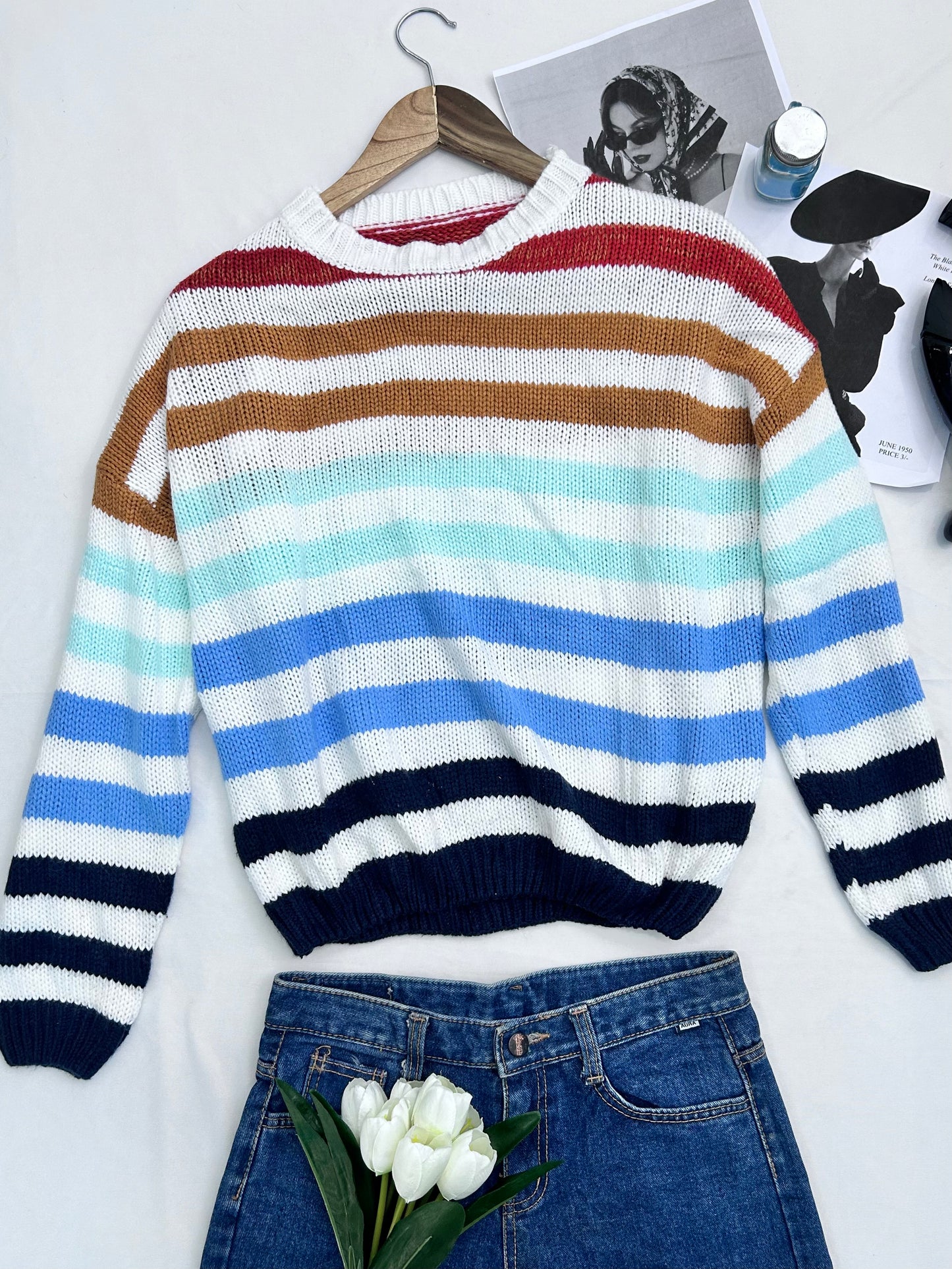 Cute stripe pullover