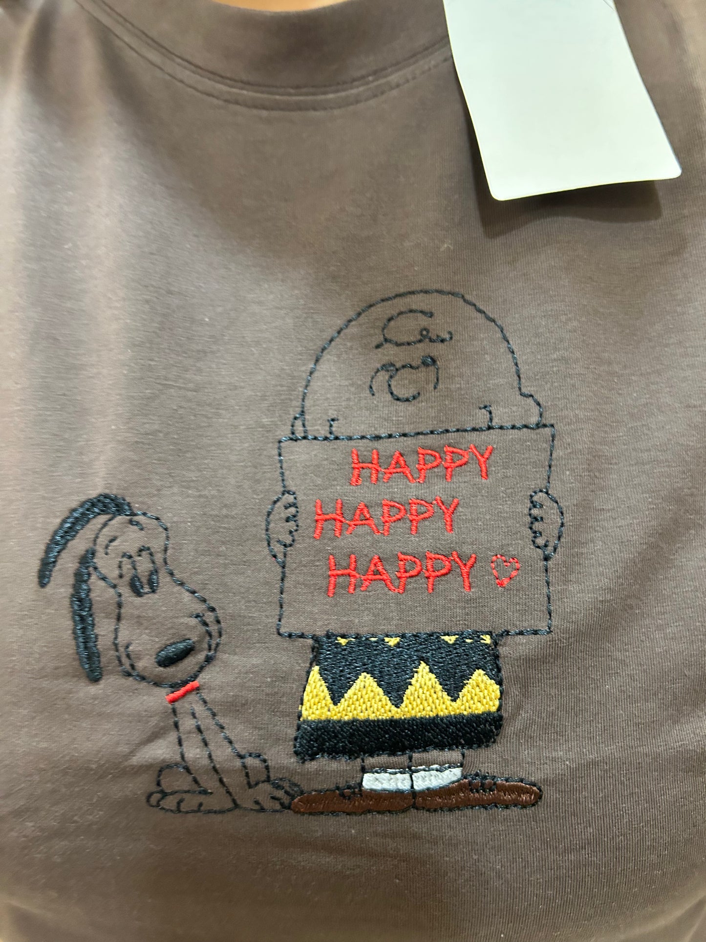 HAPPY HAPPY HAPPY-OLIVE GREEN