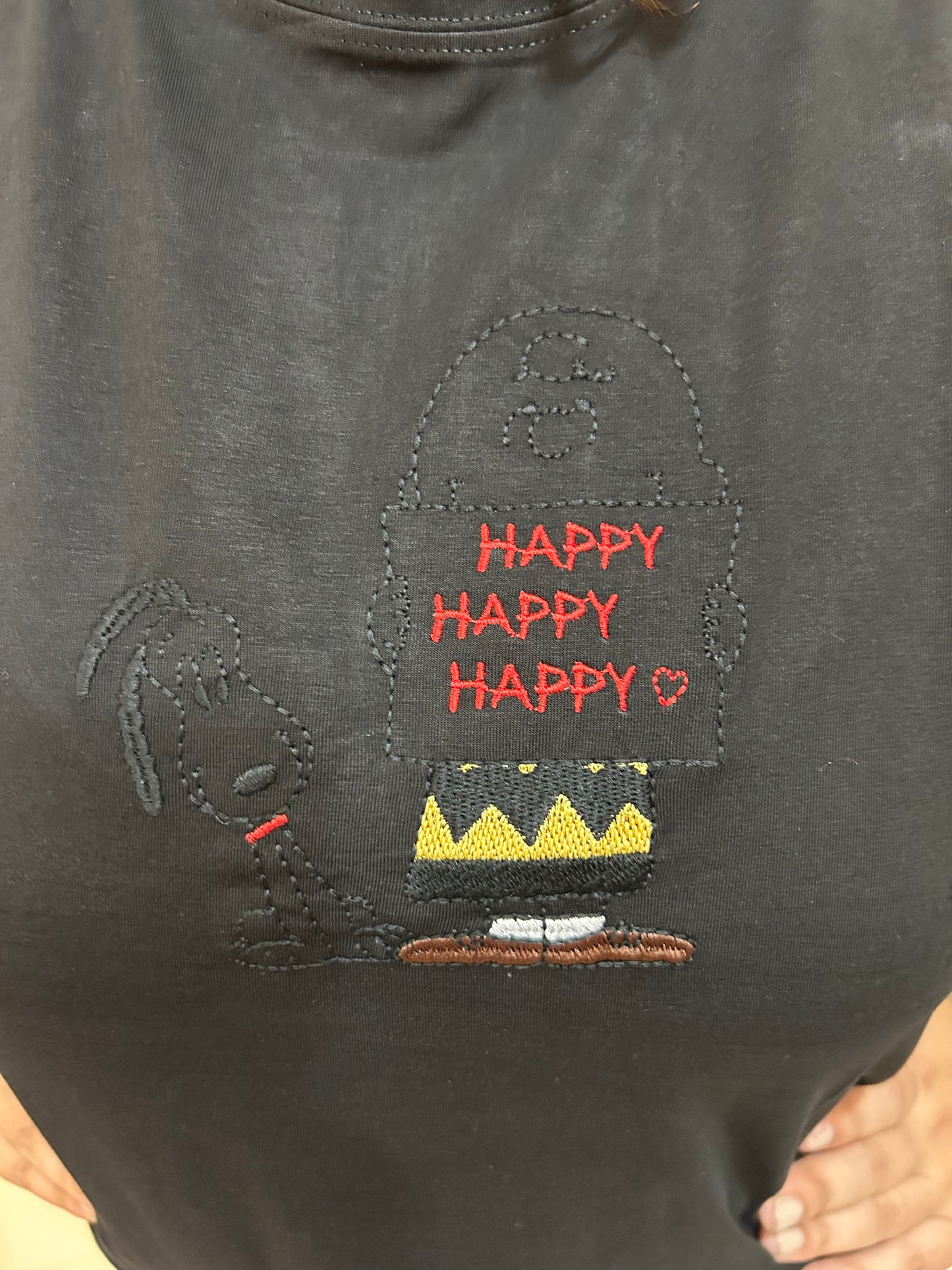 HAPPY HAPPY HAPPY-BLACK