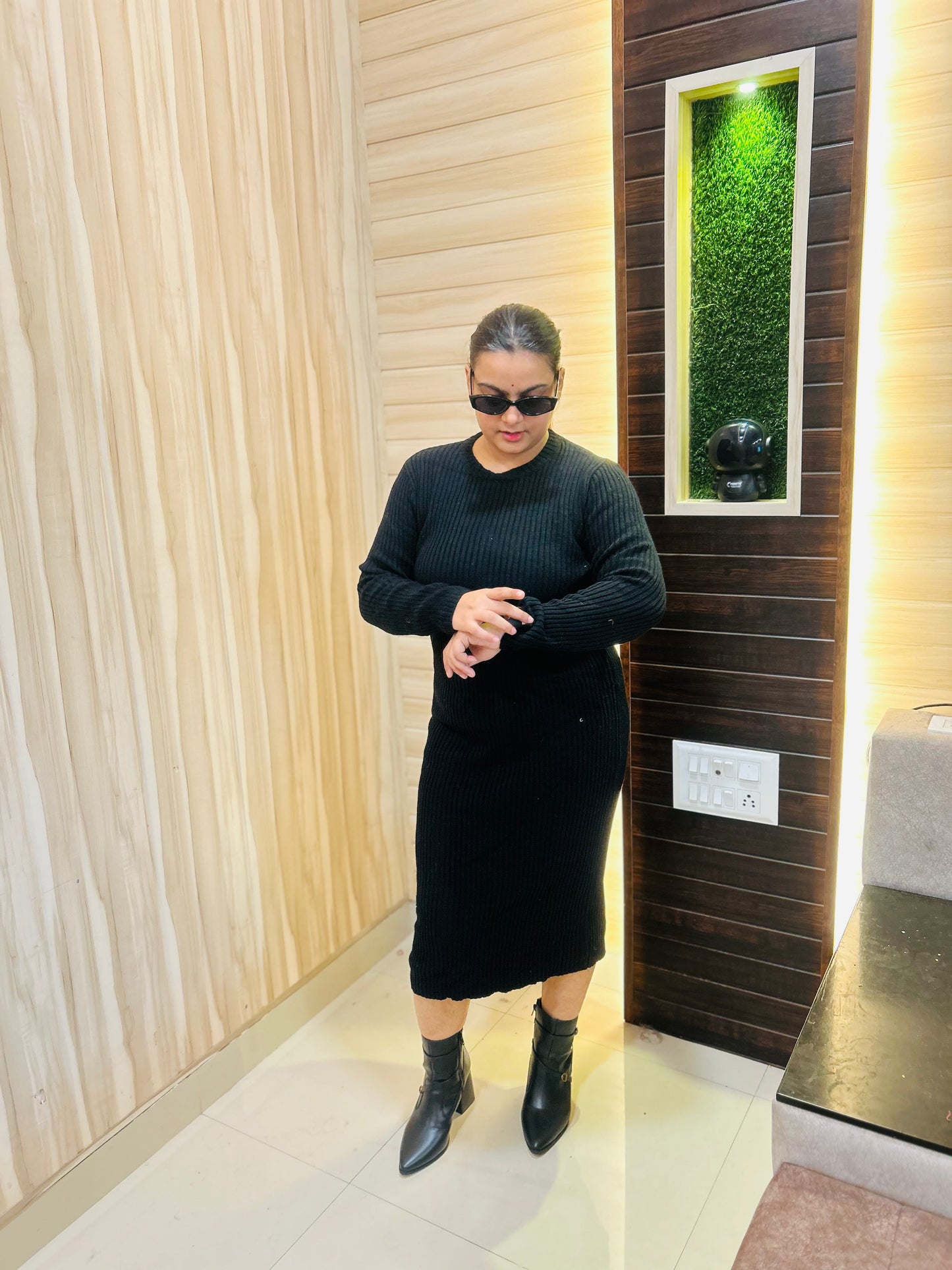 Black Long Boho Dress for Women | Freesize Surplus Dress