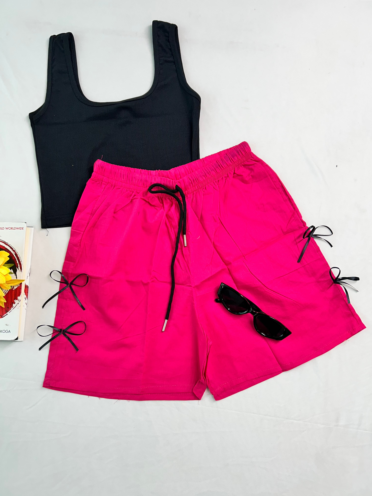 Pookie cotton short-PINK