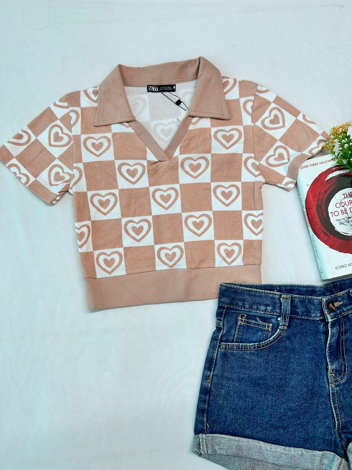 Peachy heart top