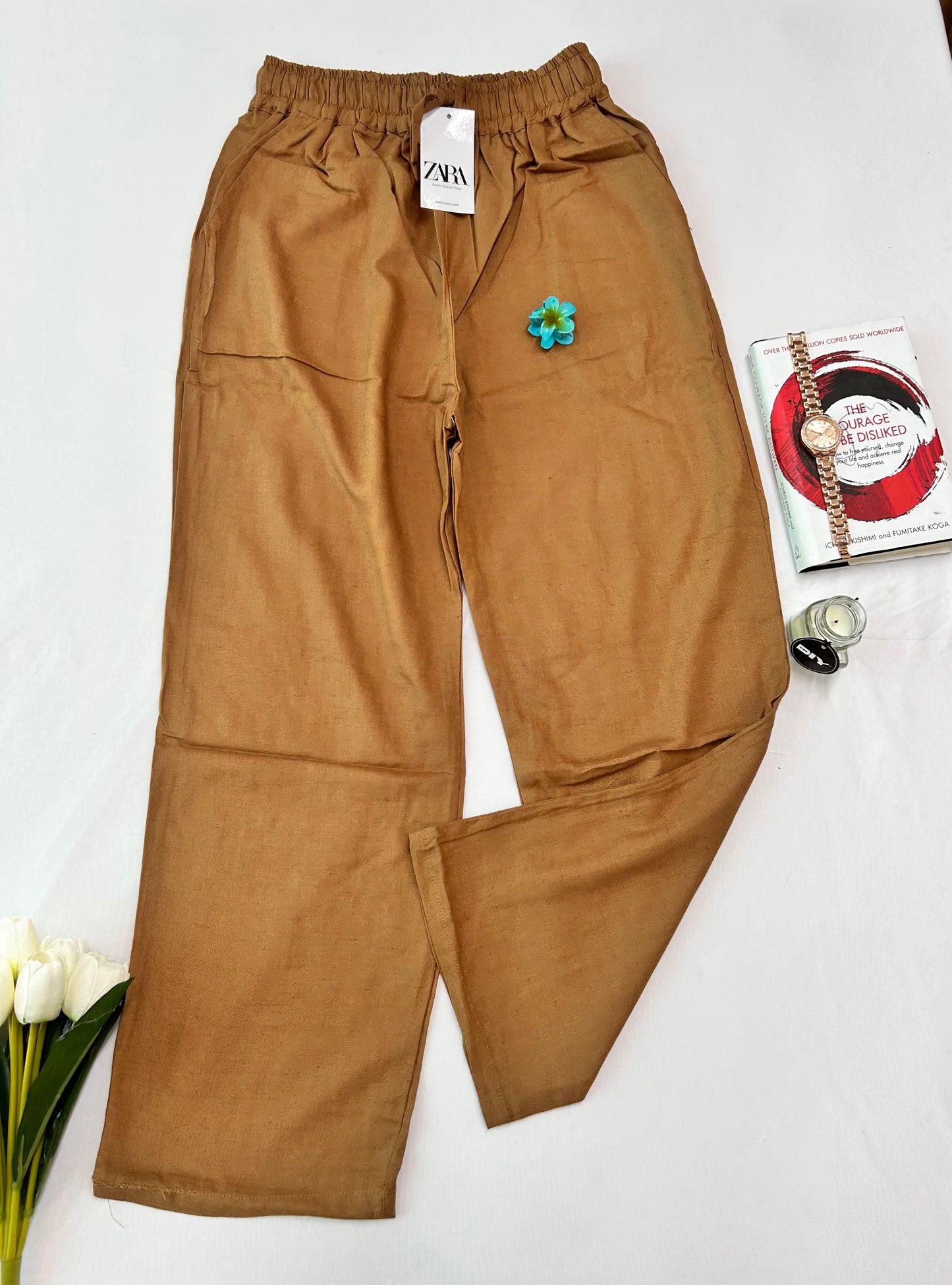 Linen pants - Brown