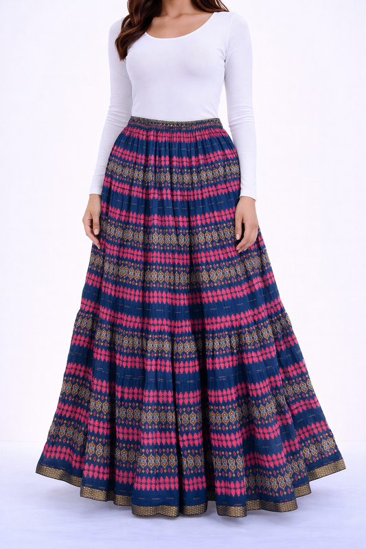 Bright blue pink cute print
