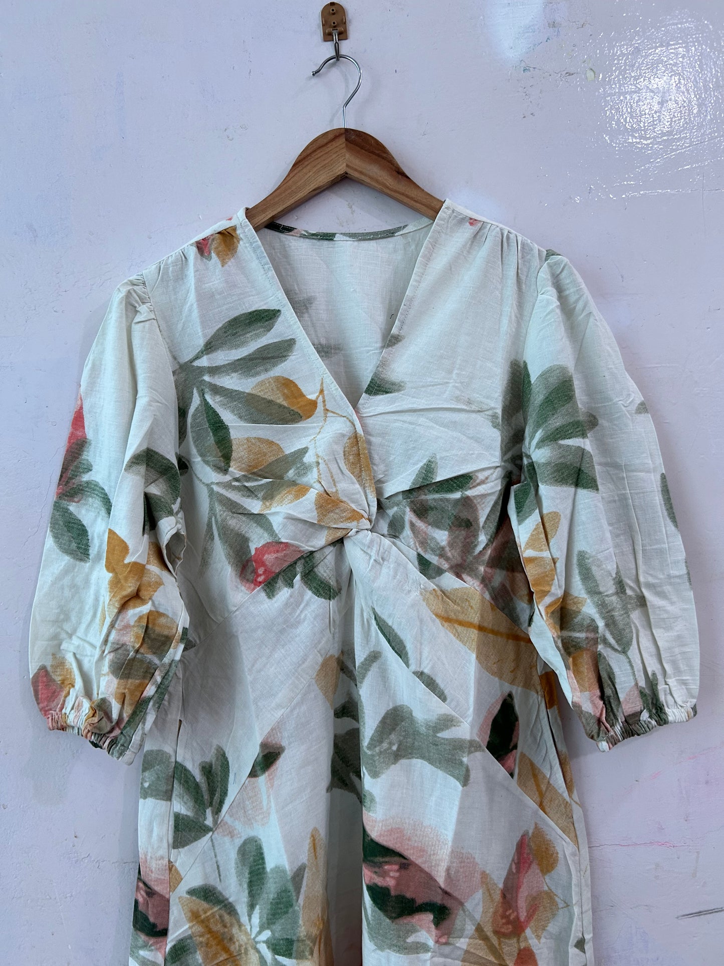 Off white floral dress
