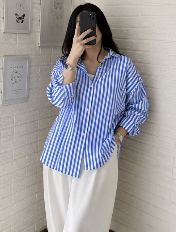 Blue stripe shirt