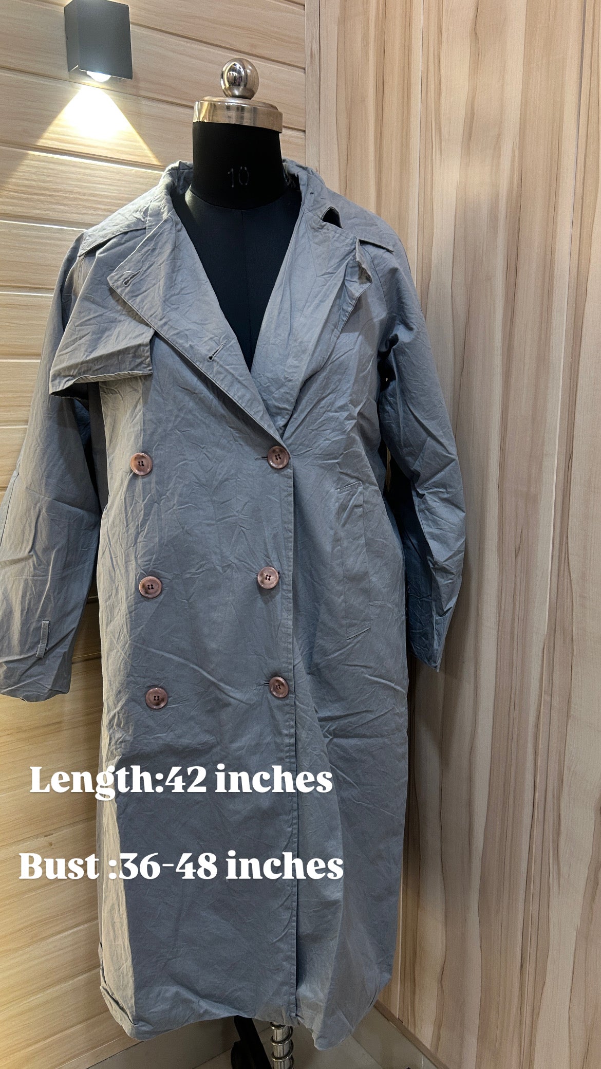 Powder blue trench