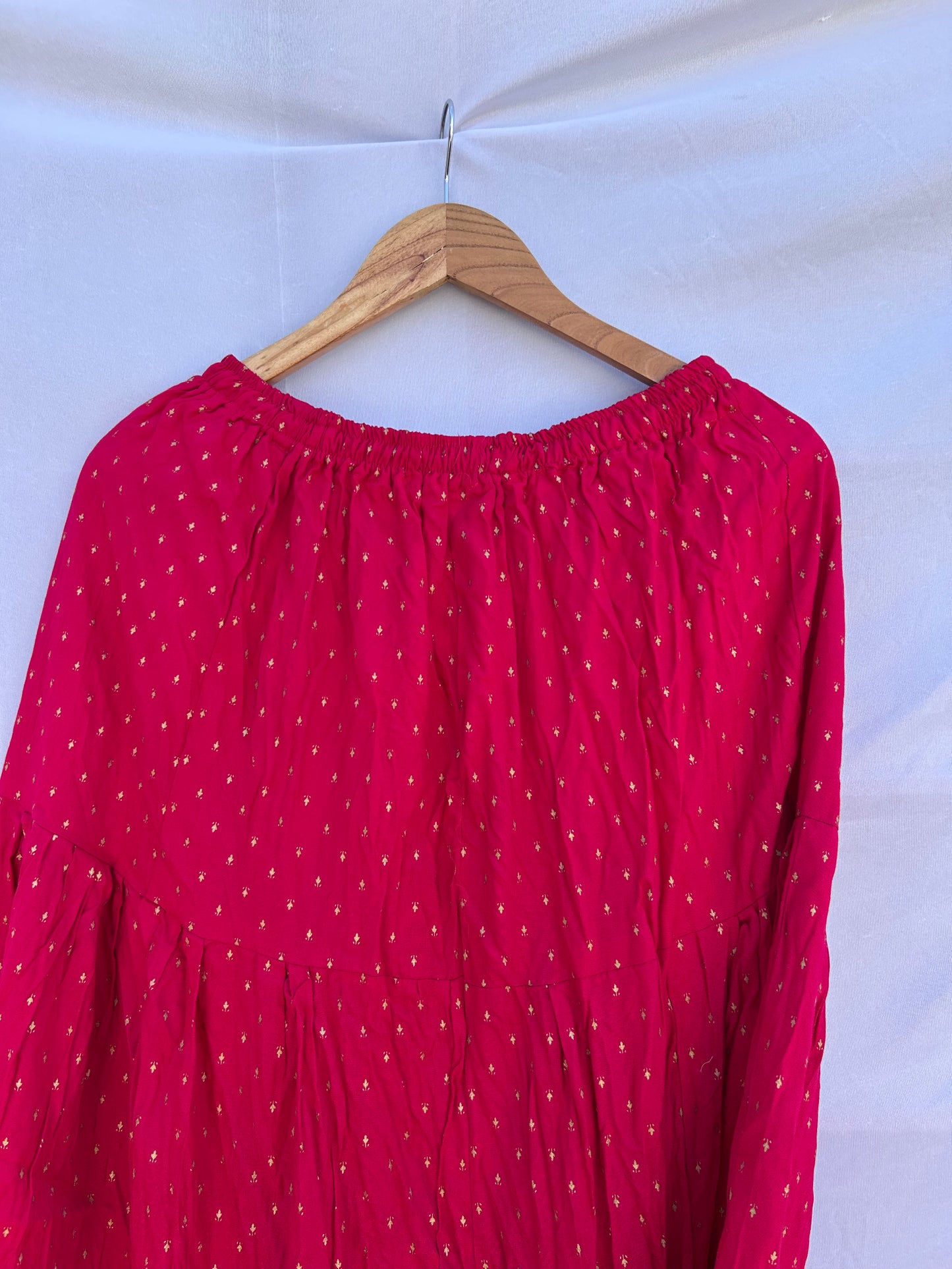 Hot pink printed skirt