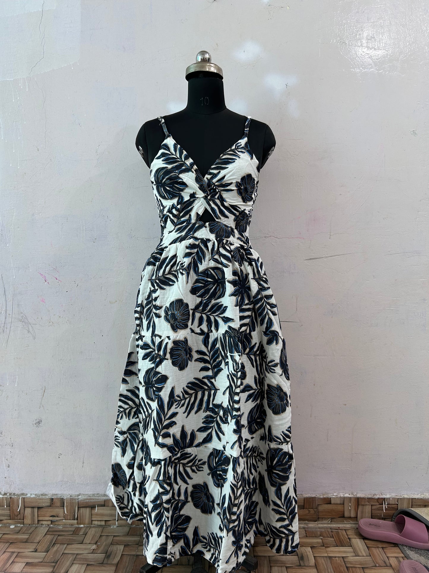 Tropical printed Maxi dress