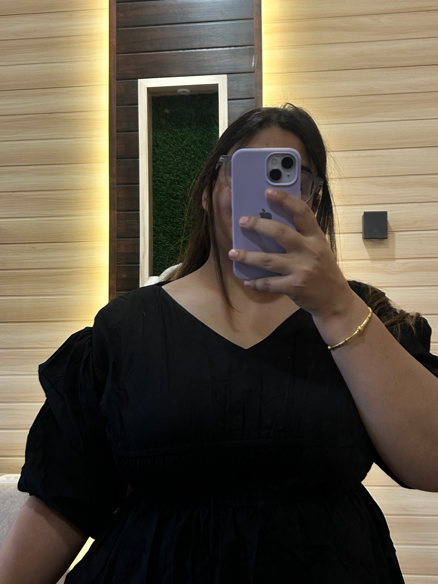 Black cotton candy dress