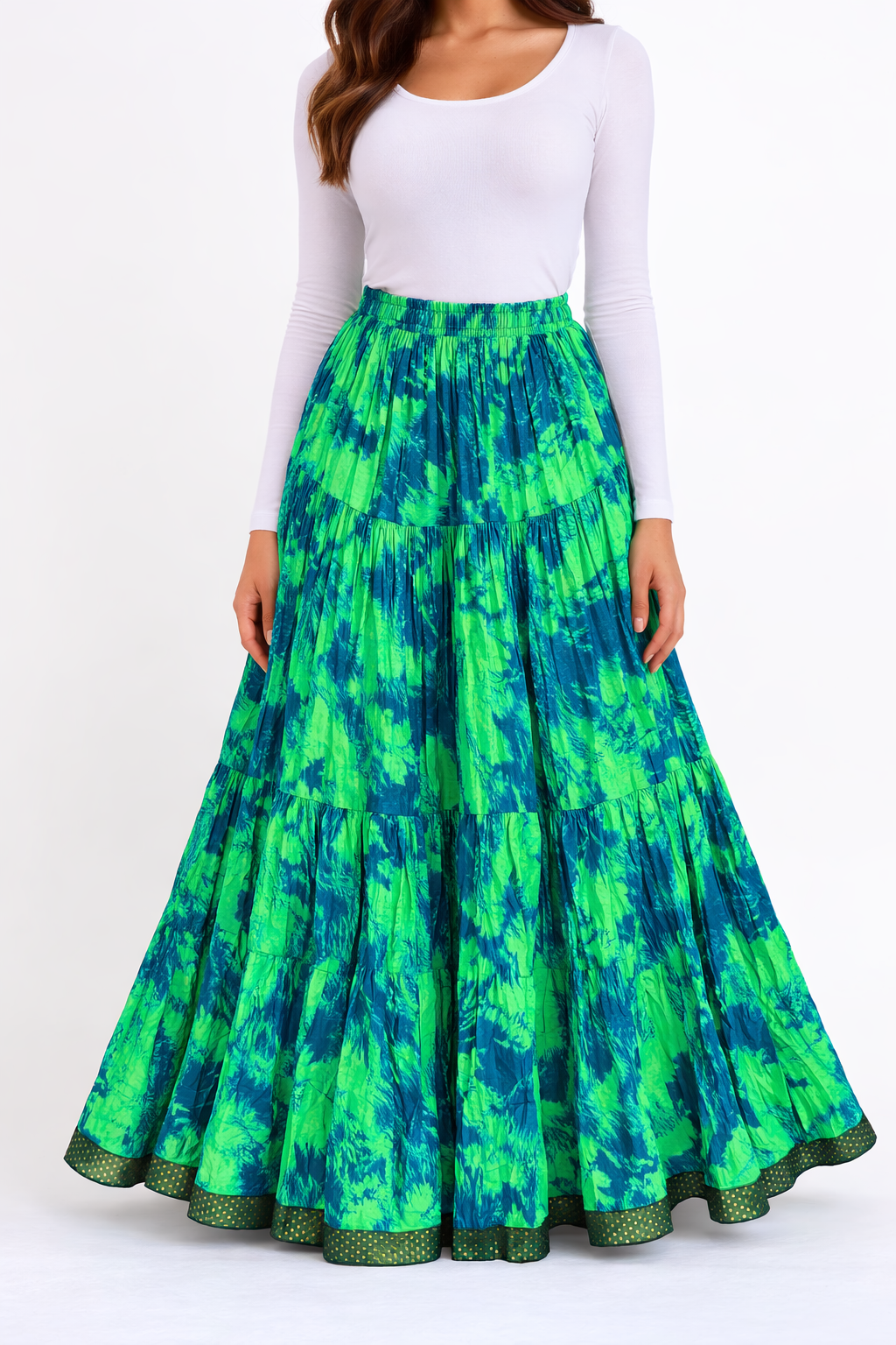 Pretty green shaded skirt