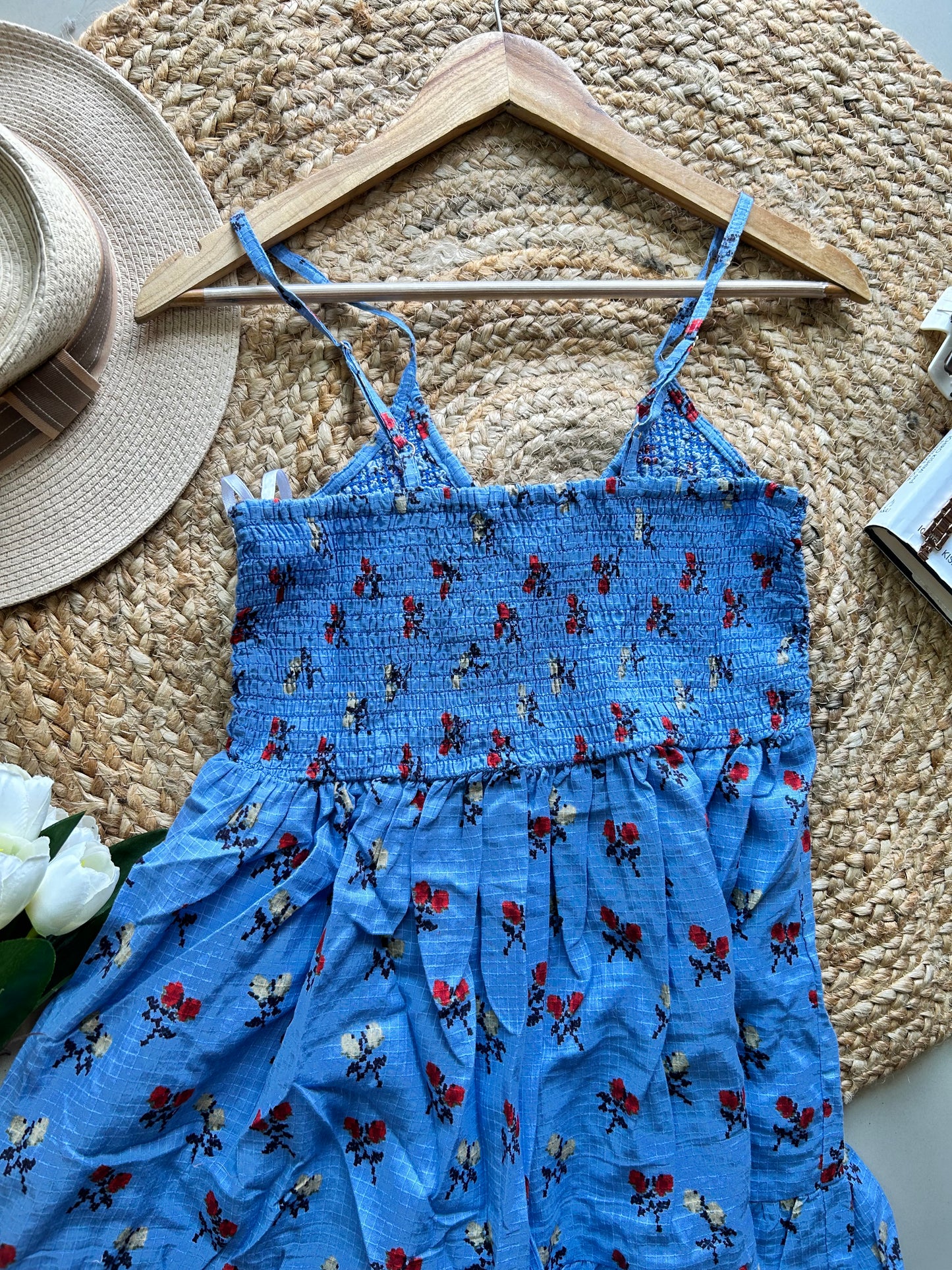 Blue  cute dress