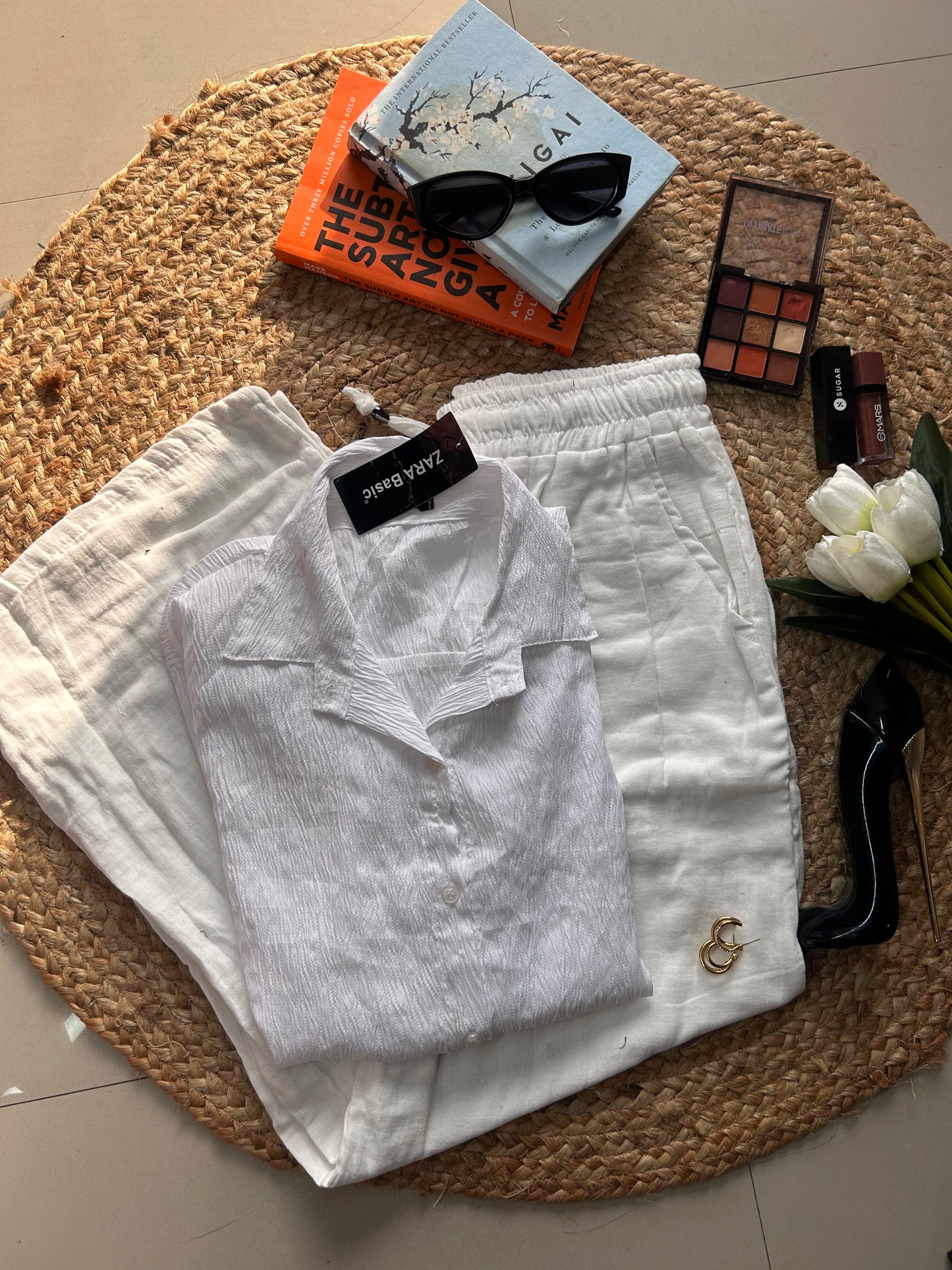 Solid white