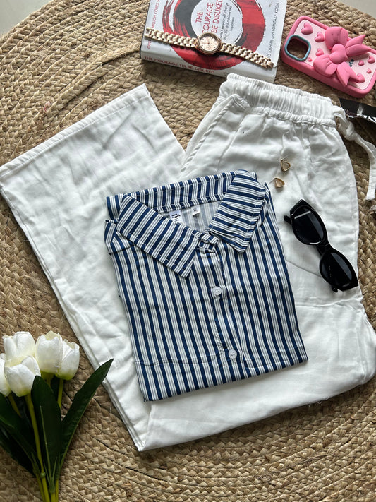 Stripe shirts-classic black